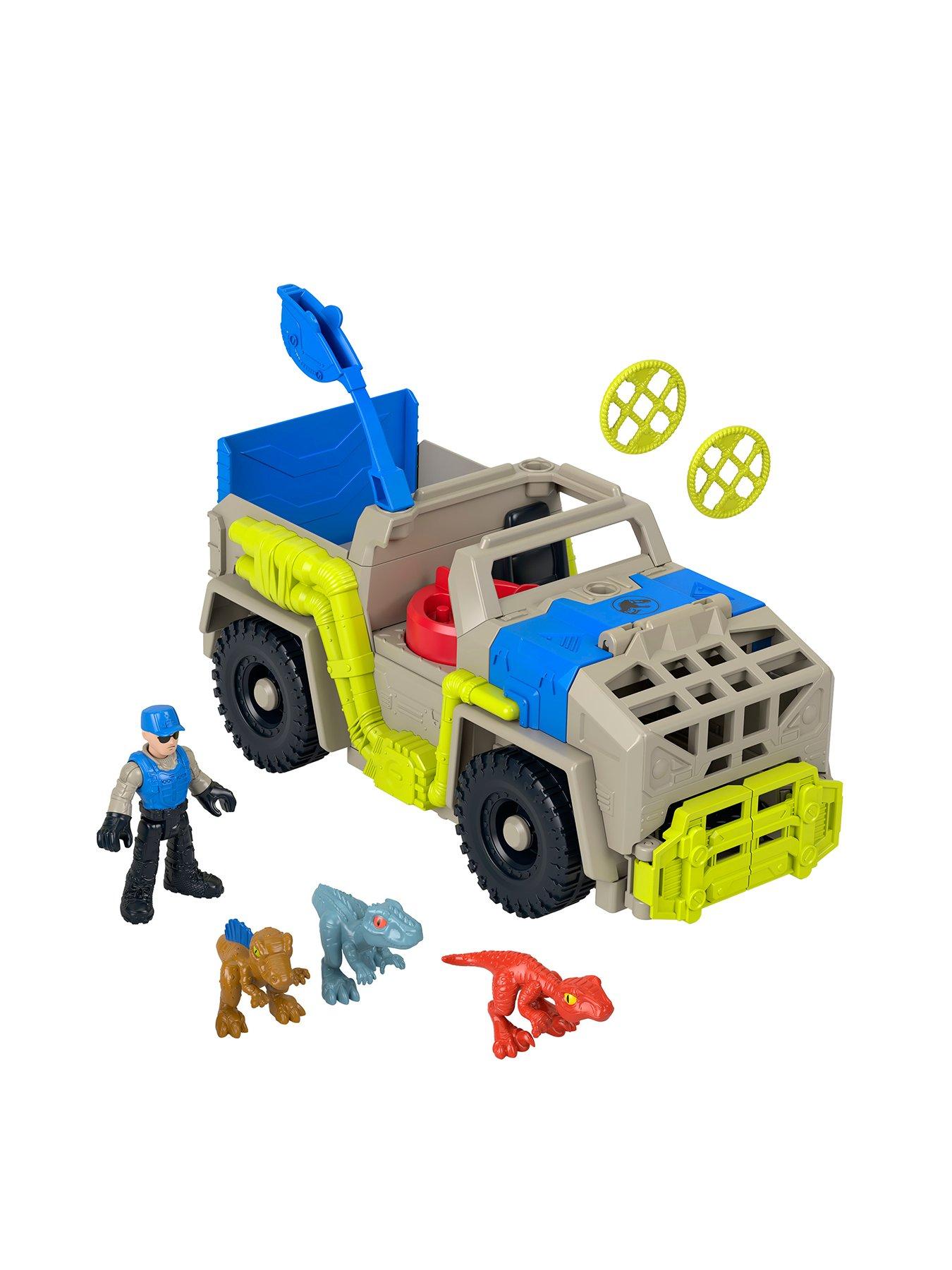 Imaginext Jurassic World Track  &  Transport Dino Truck  &  Figure Set