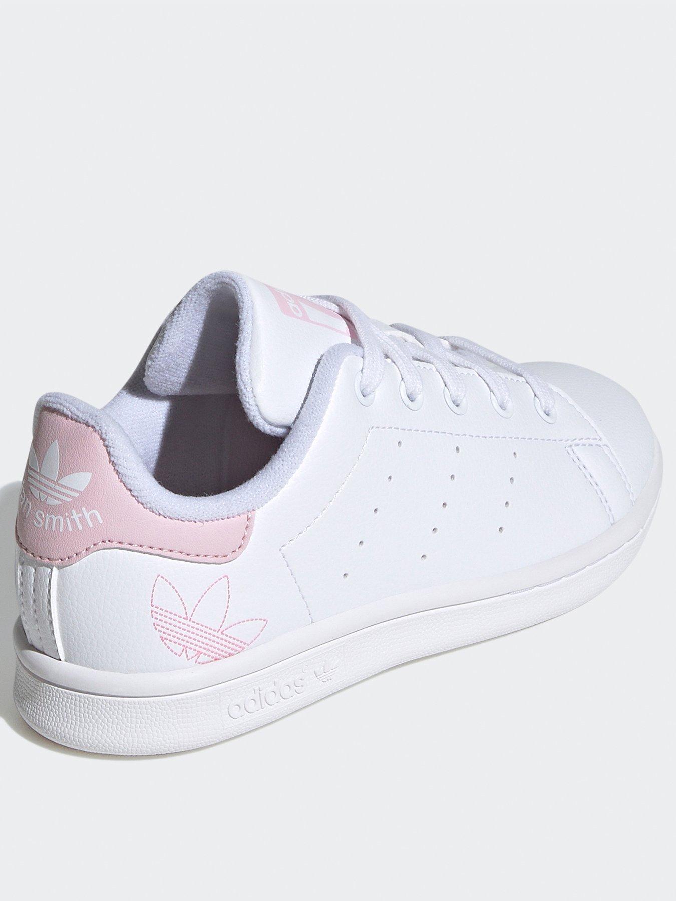 Kids Girls Stan Smith Trainers White Pink