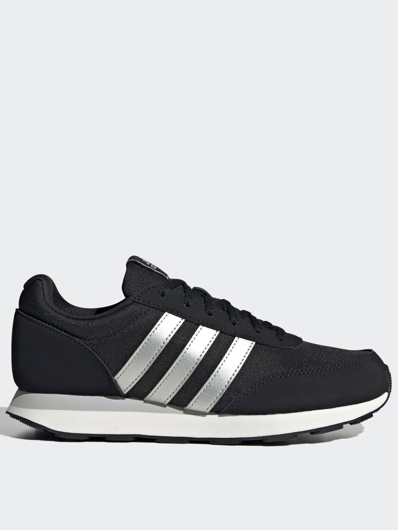 Adidas womens trainers black and white online