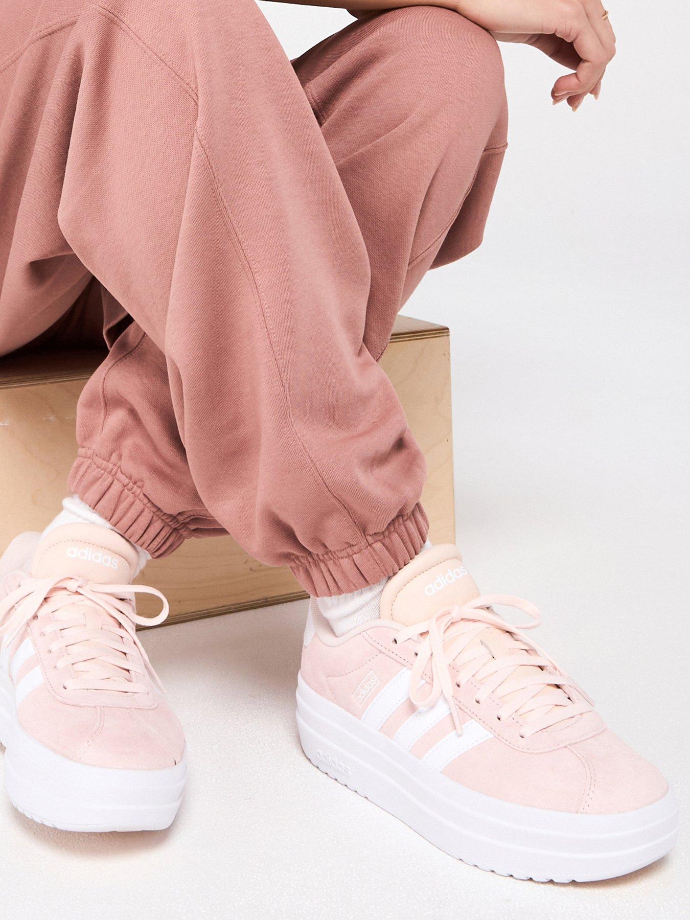  image of adidas-sportswear-womens-vl-court-bold-trainers-light-pink