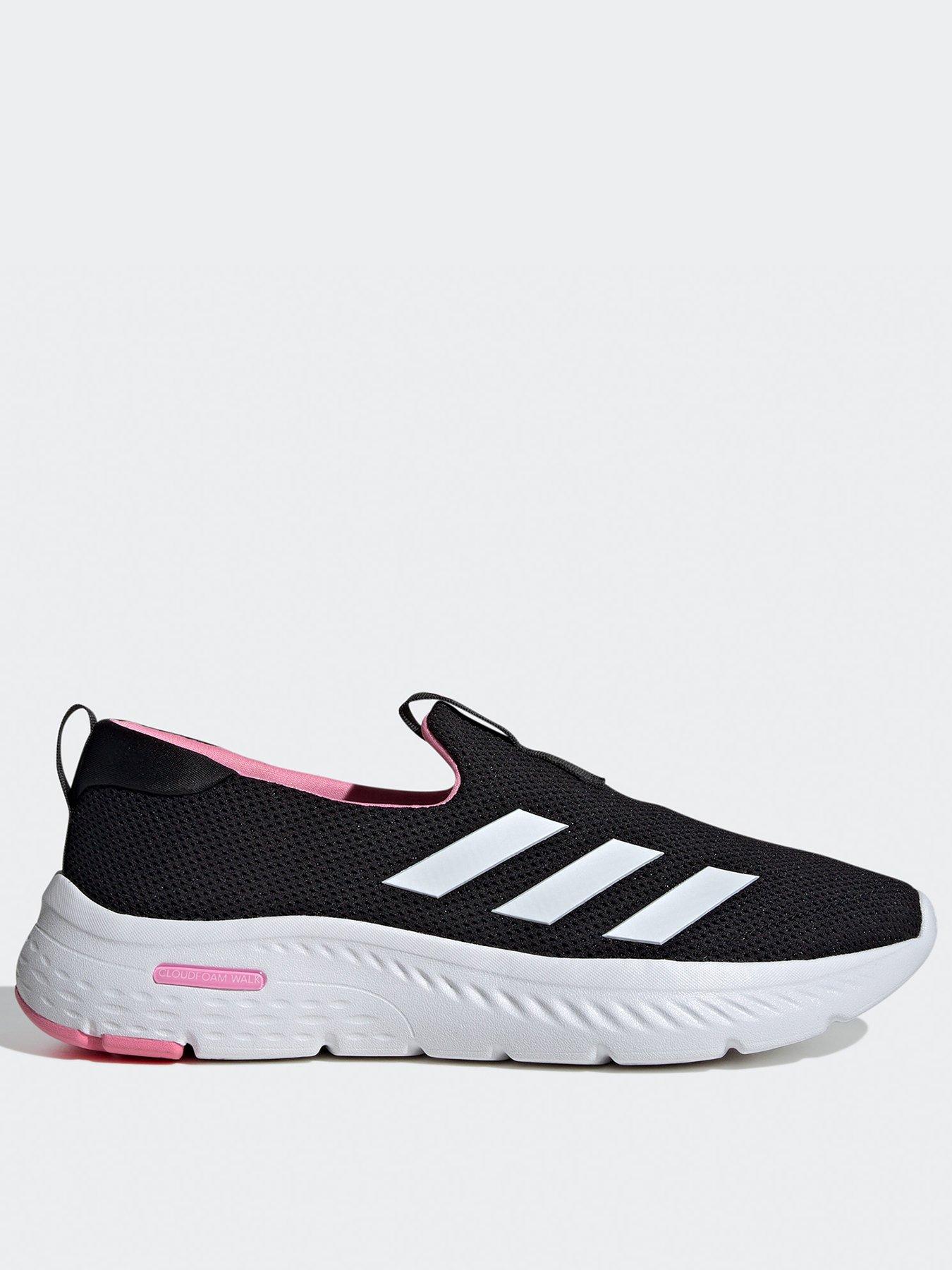 adidas Sportswear Women s Cloudfoam Comfy Trainers Black Pink littlewoods