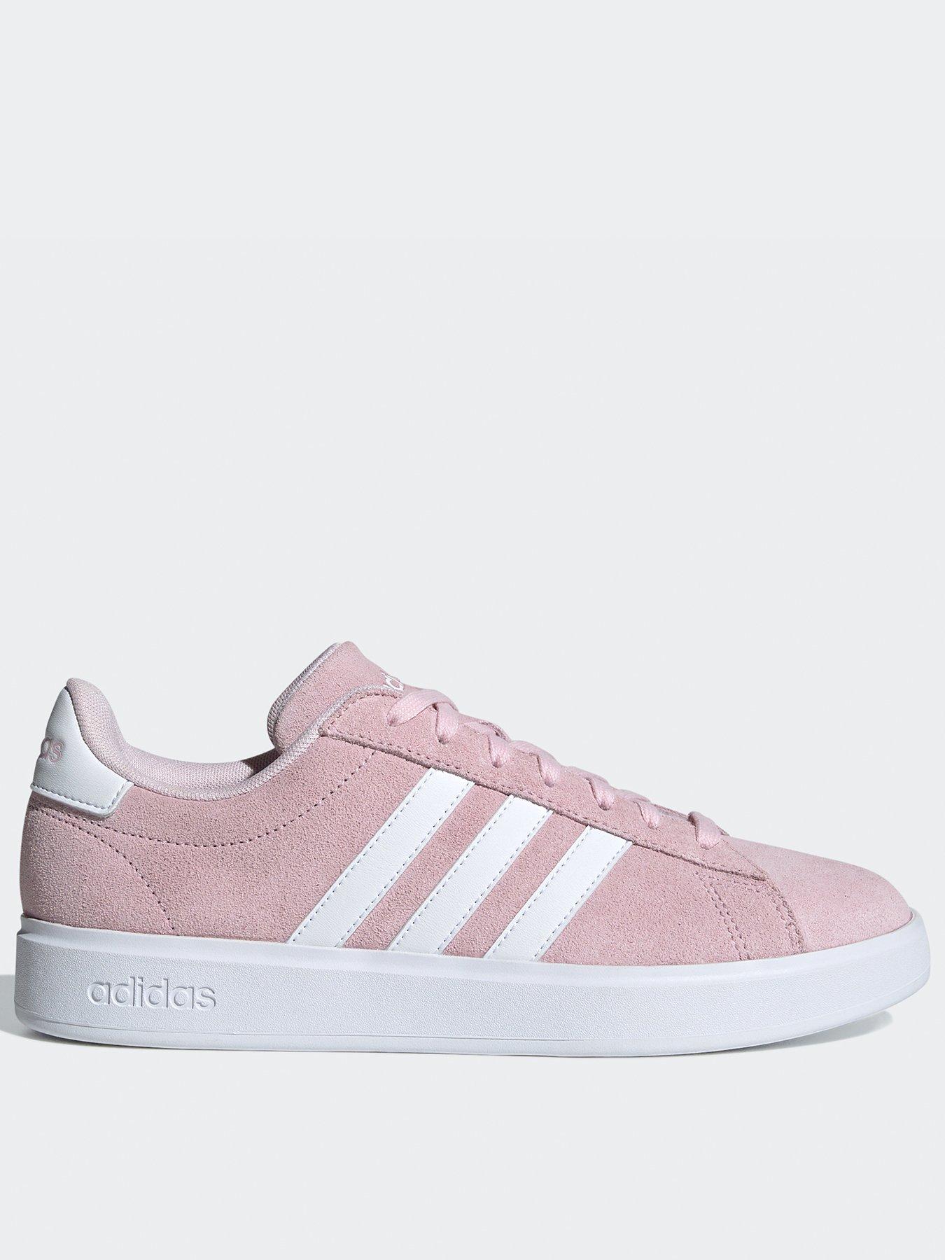 Dusky pink adidas trainers on sale