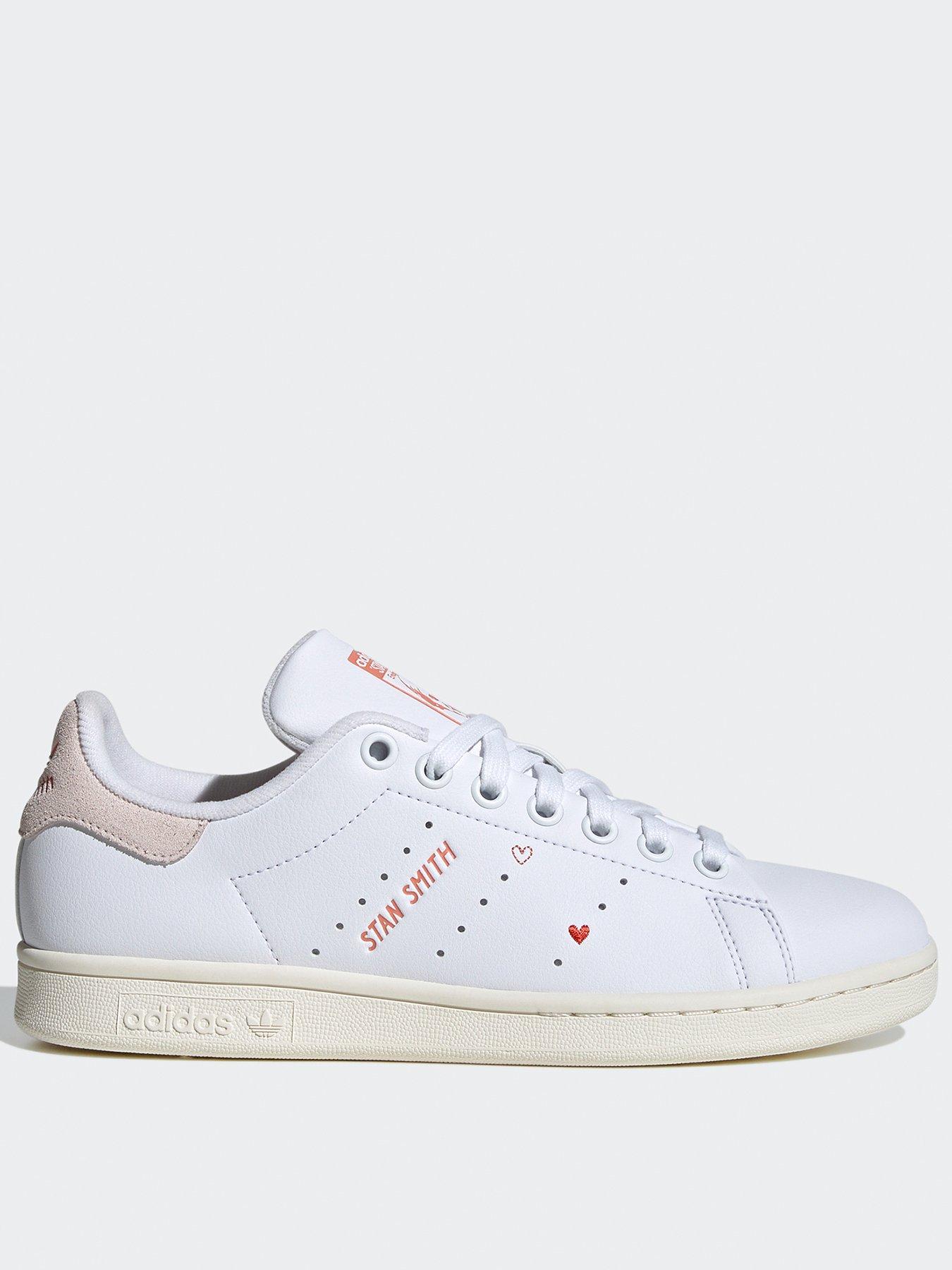 adidas Sportswear Women s Stan Smith Trainers White Pink