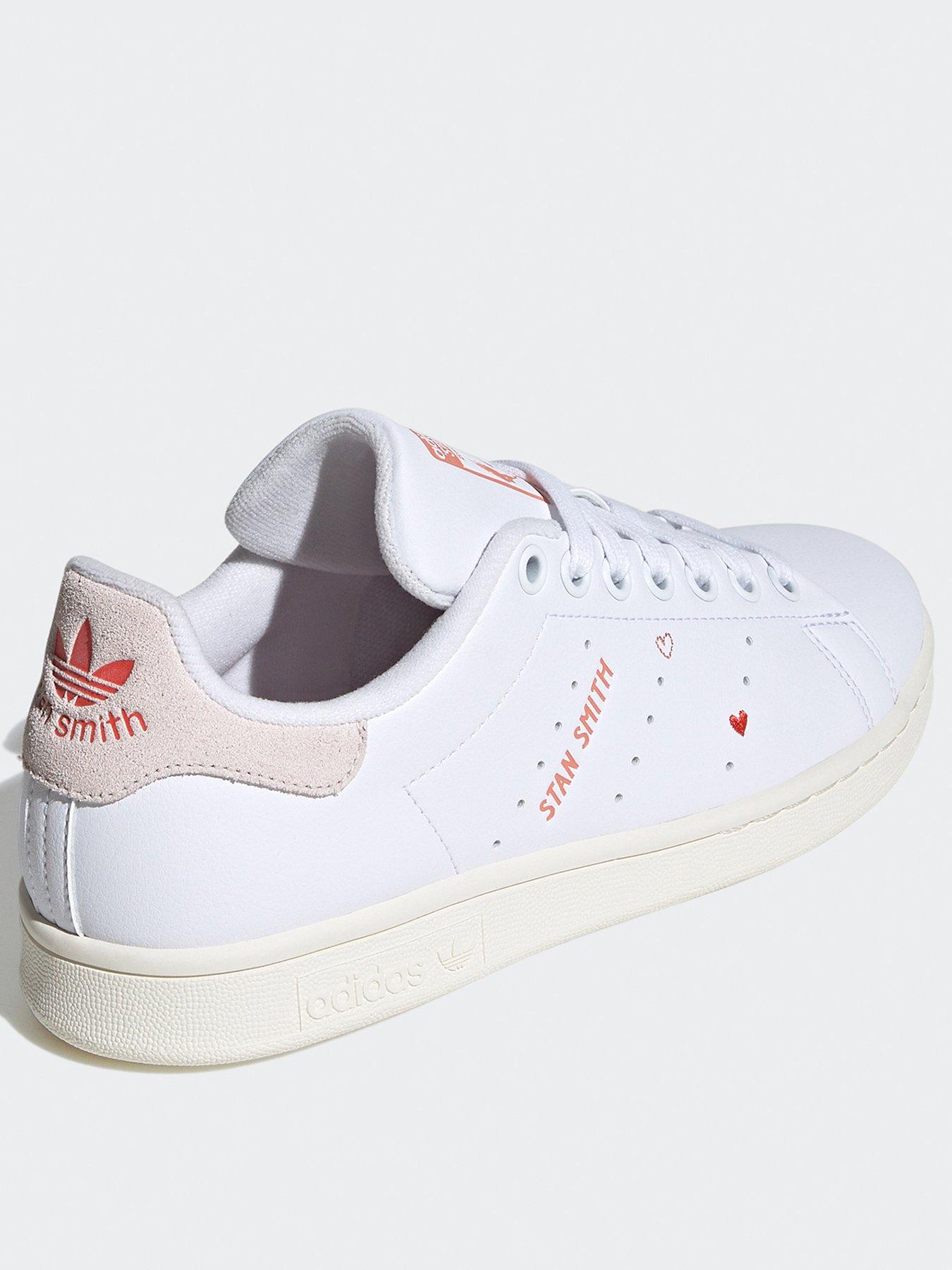 Adidas women's stan outlet smith trainers - white/pink