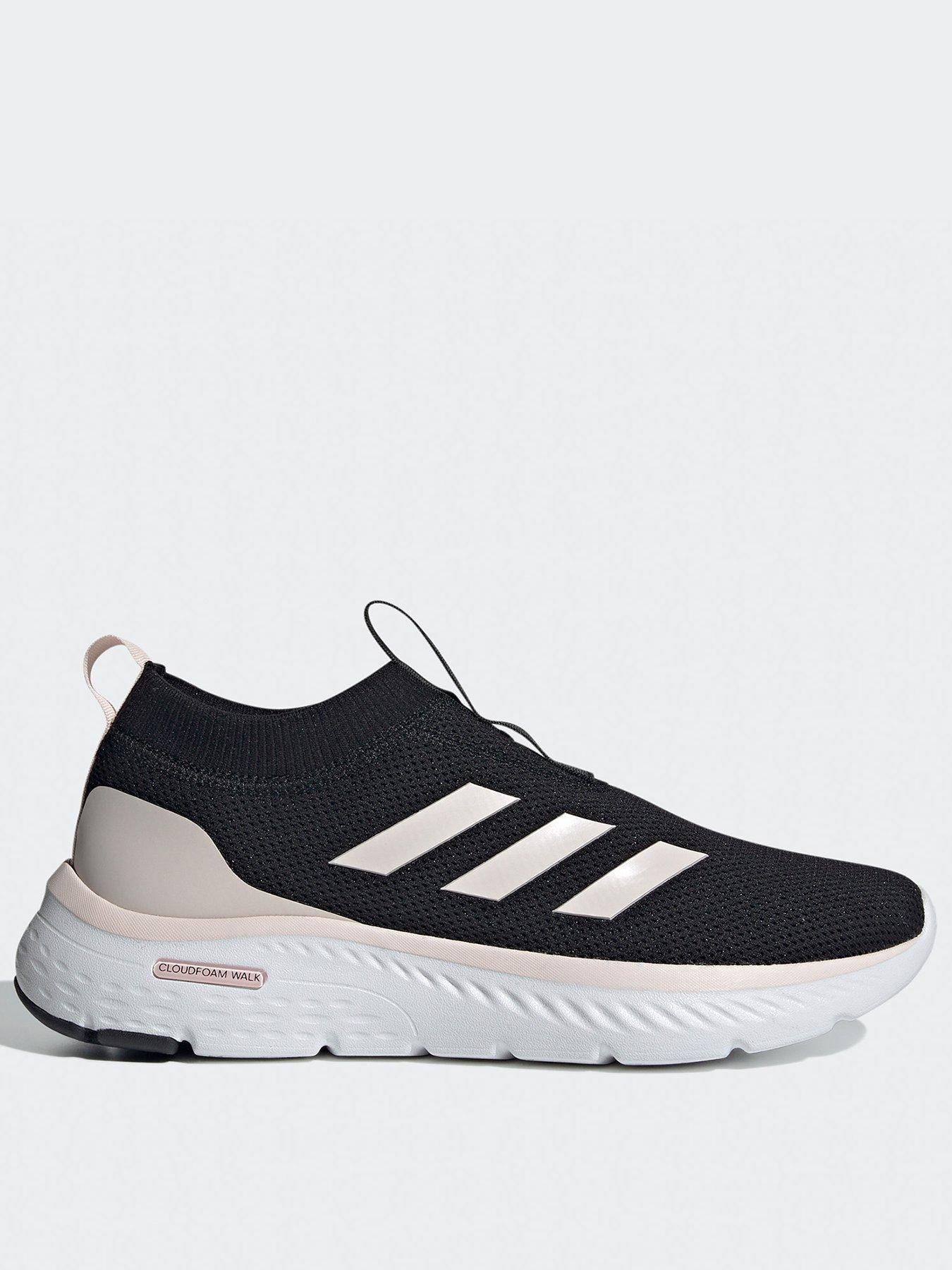 Adidas cloudfoam black and white womens best sale