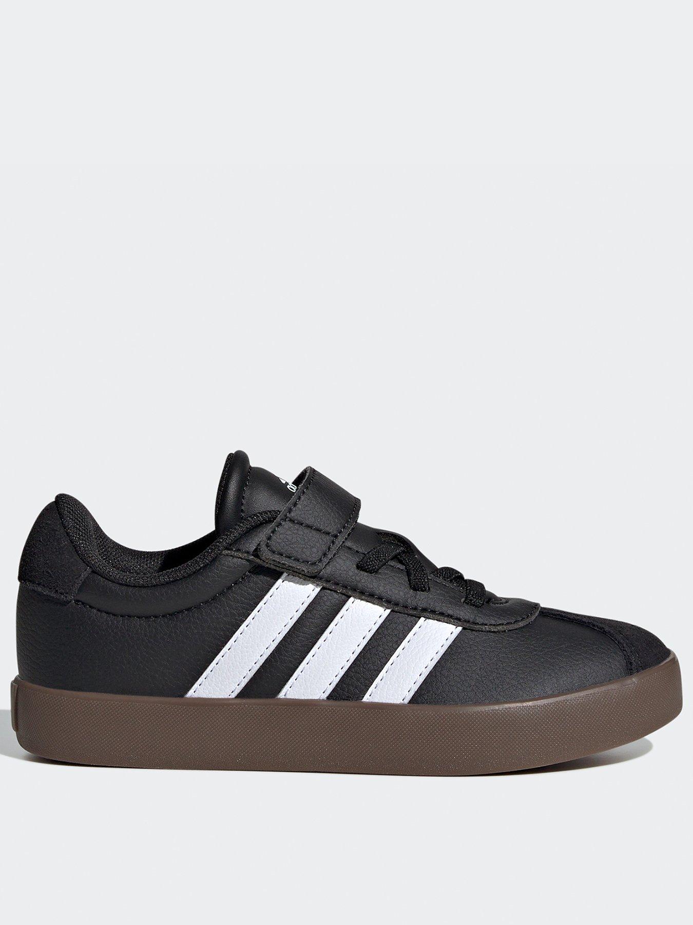 adidas Sportswear Kids Unisex VL Court 3.0 Trainers Black White littlewoods