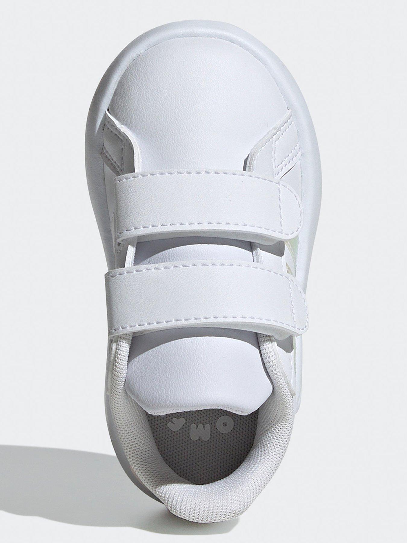  image of adidas-sportswear-infant-girls-grand-court-20-trainers-whiteiridescent