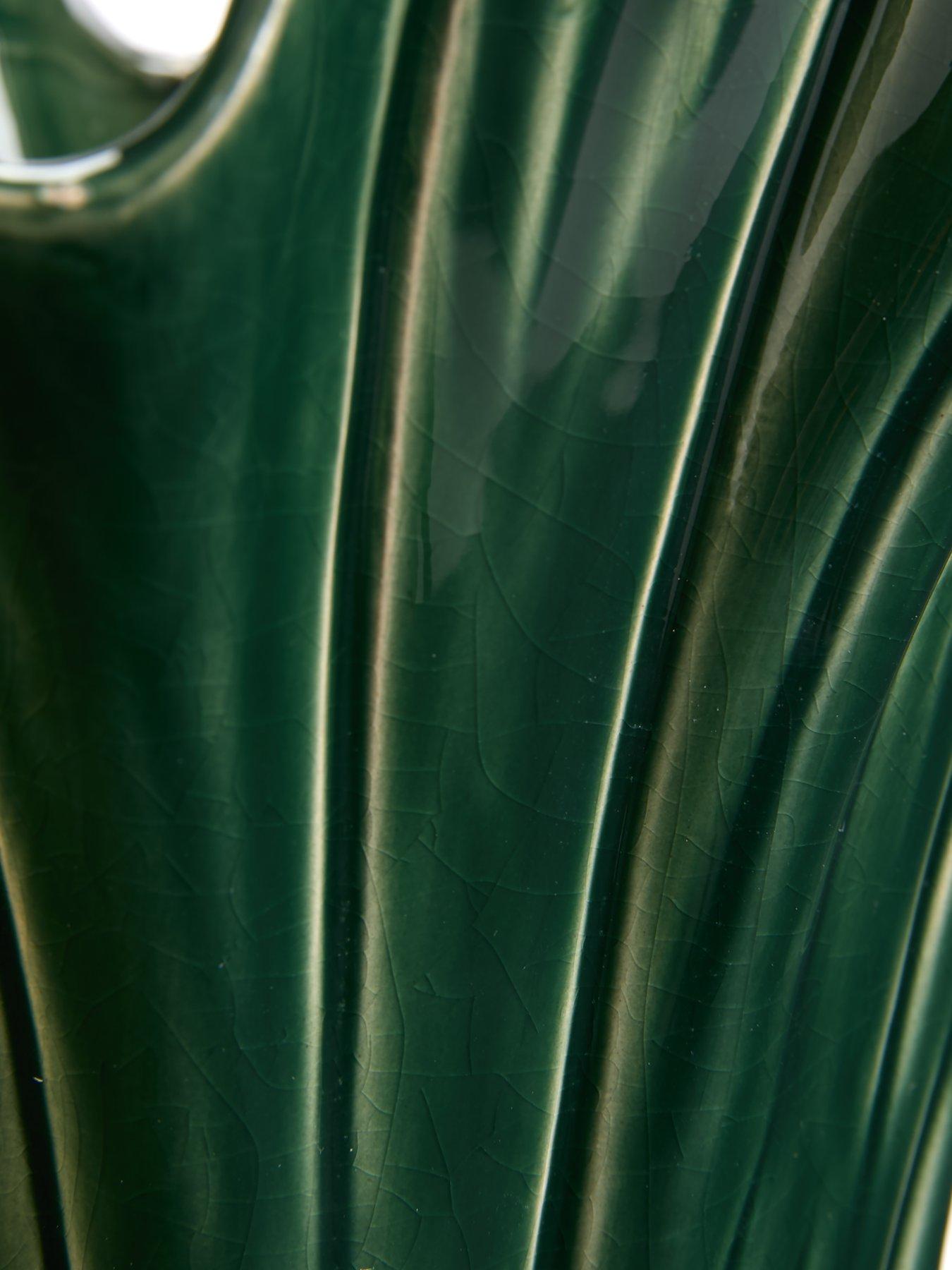  image of very-home-dark-green-fluted-pot