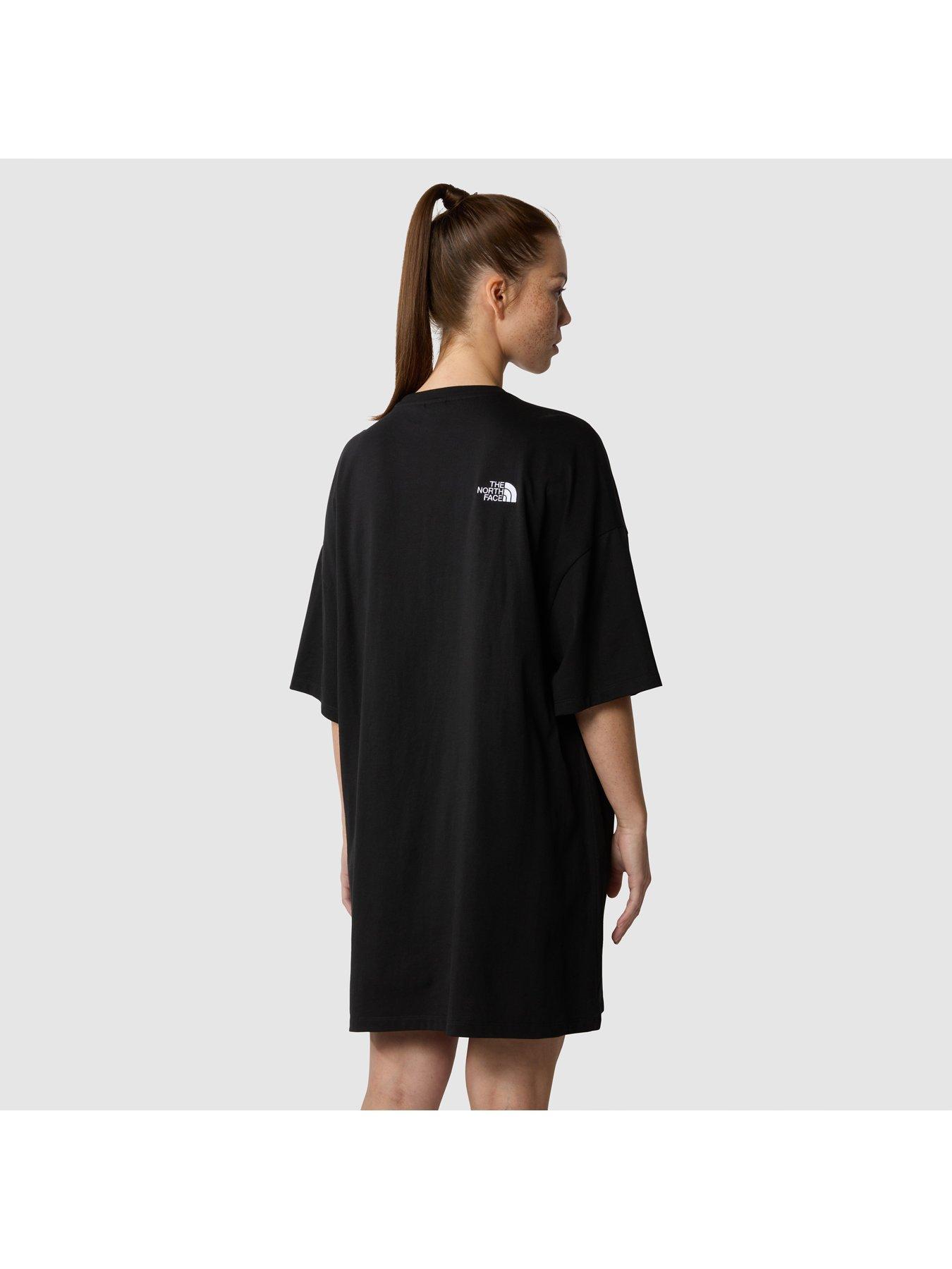  image of the-north-face-womens-short-sleeve-simple-dome-tee-dress-black