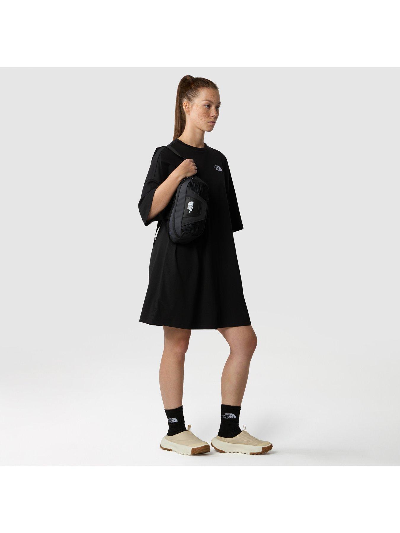  image of the-north-face-womens-short-sleeve-simple-dome-tee-dress-black