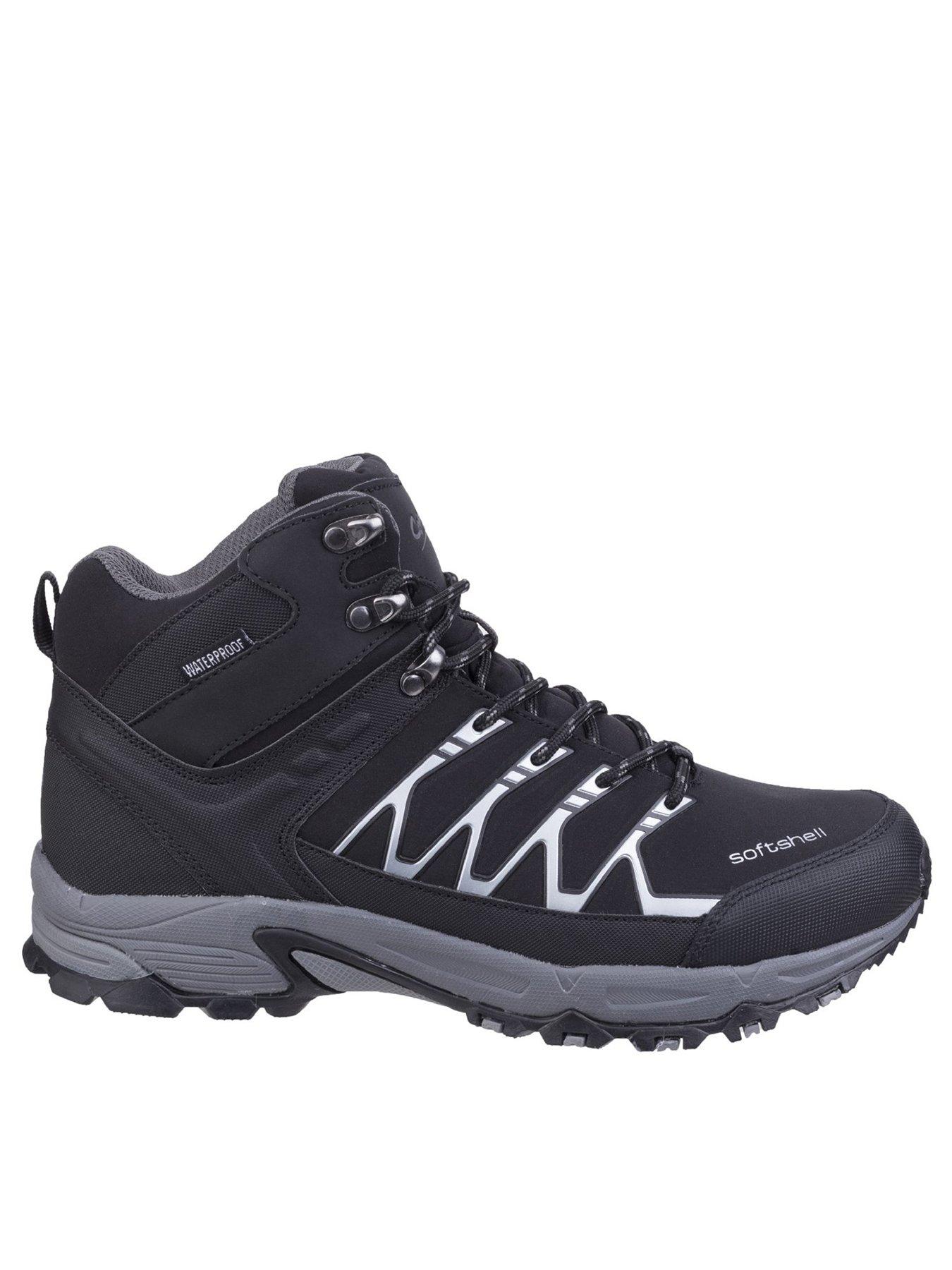  image of cotswold-abbeydale-mid-mens-soft-shell-hiking-boot-black