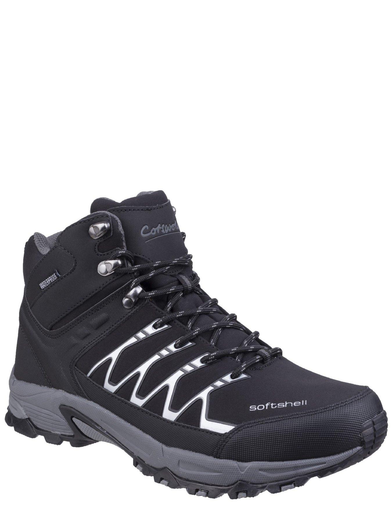  image of cotswold-abbeydale-mid-mens-soft-shell-hiking-boot-black