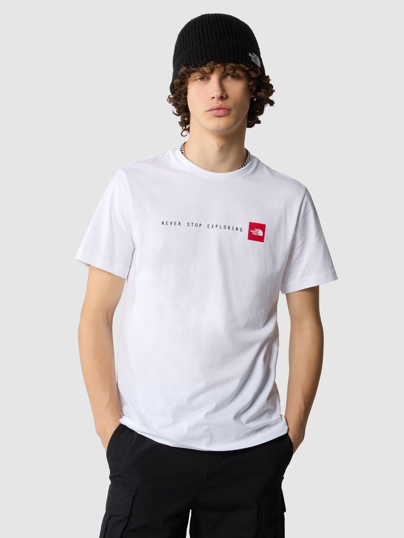 THE NORTH FACE Mens Short Sleeve Never Stop Exploring Tee White littlewoods
