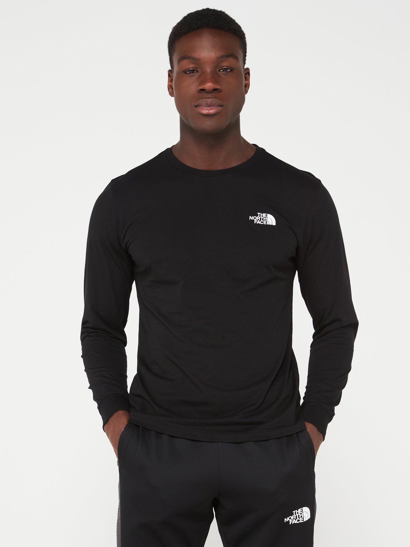 Mens north face on sale long sleeve t shirt