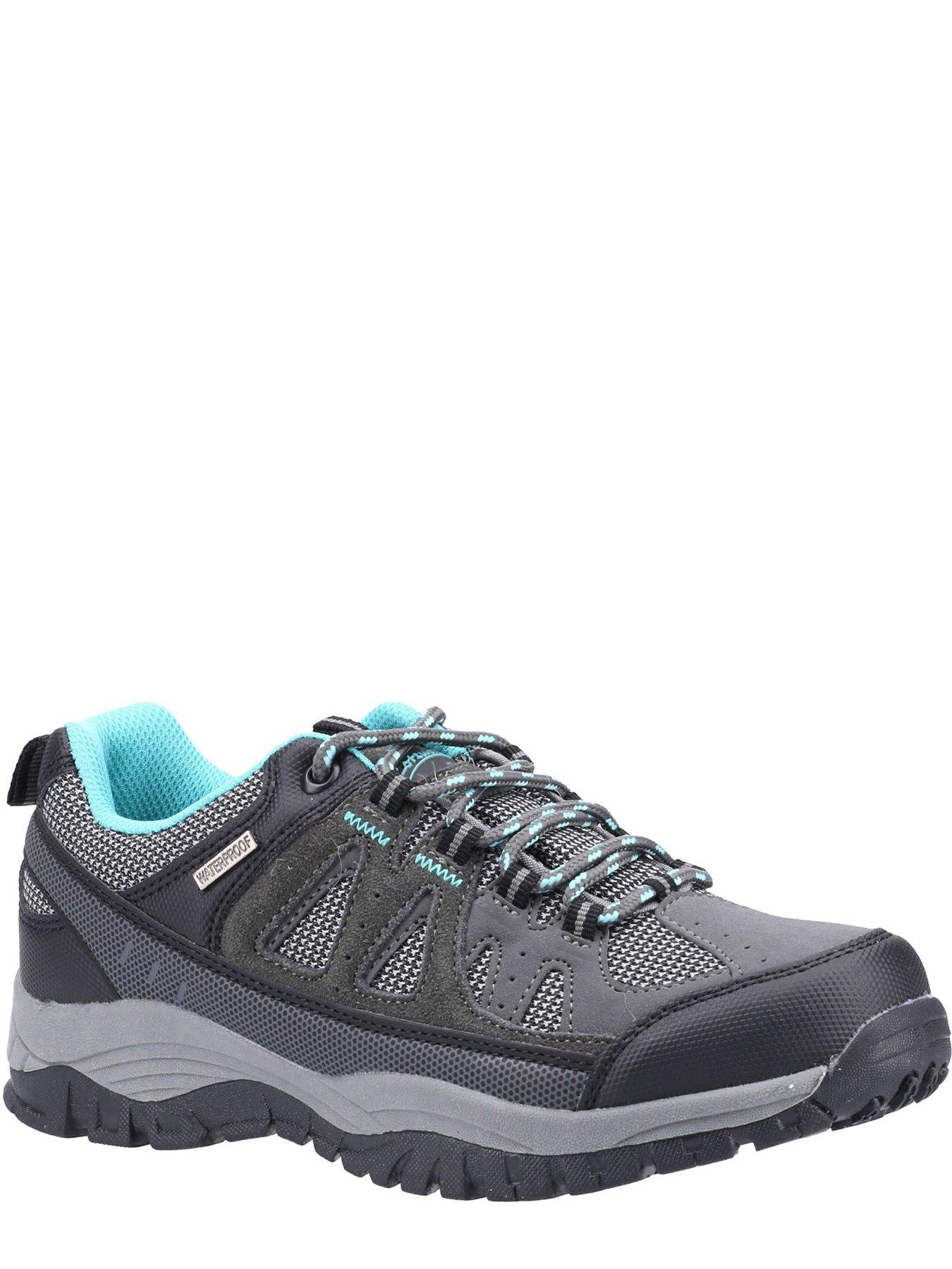  image of cotswold-maisemore-low-ladies-suede-mesh-hiking-shoe-grey