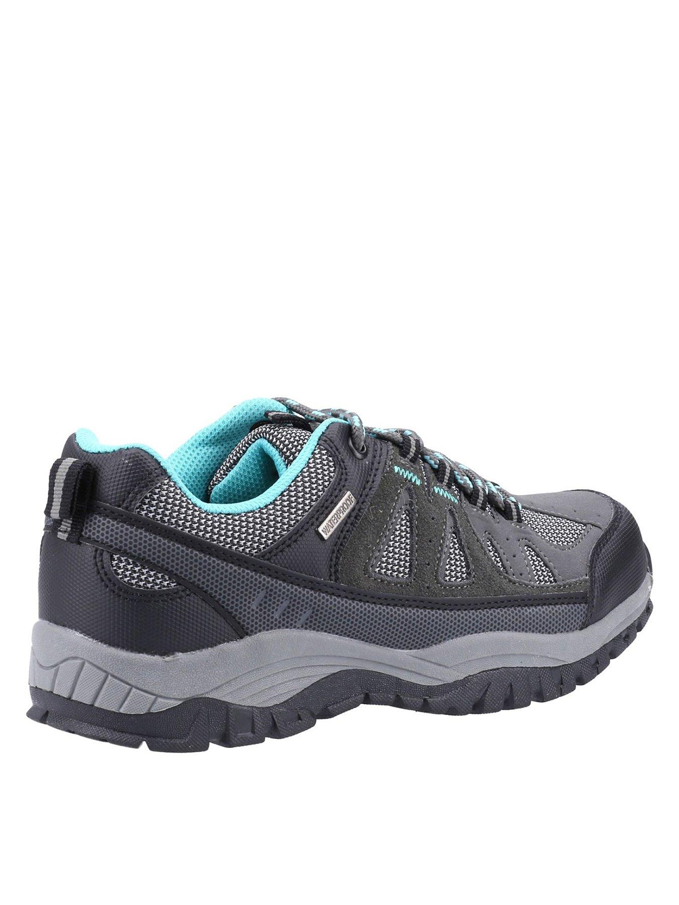  image of cotswold-maisemore-low-ladies-suede-mesh-hiking-shoe-grey