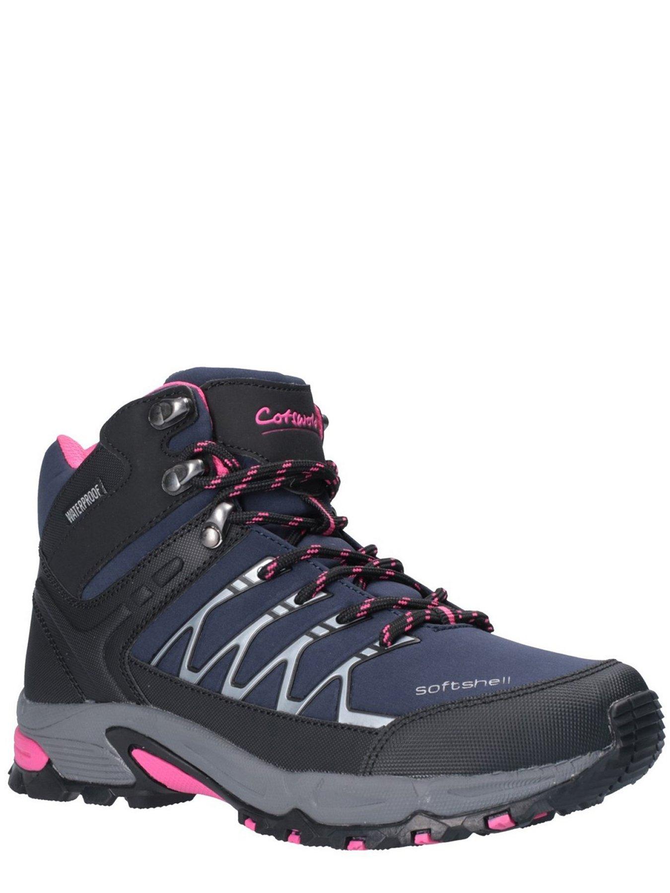  image of cotswold-abbeydale-mid-ladies-soft-shell-hiking-boot-navy