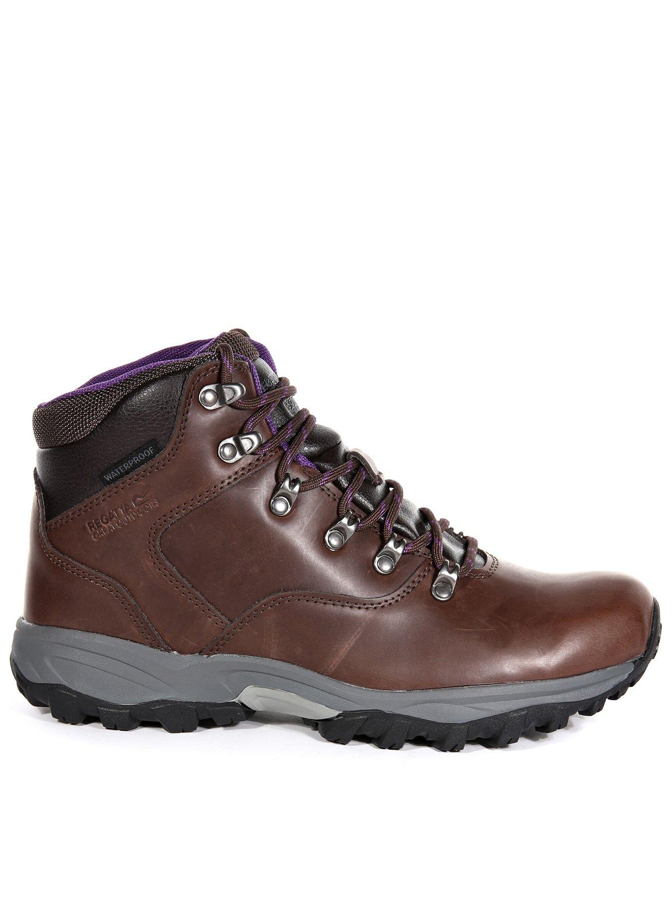 Regatta Womens Lady Bainsford Waterproof Leather Walking Boot -brown