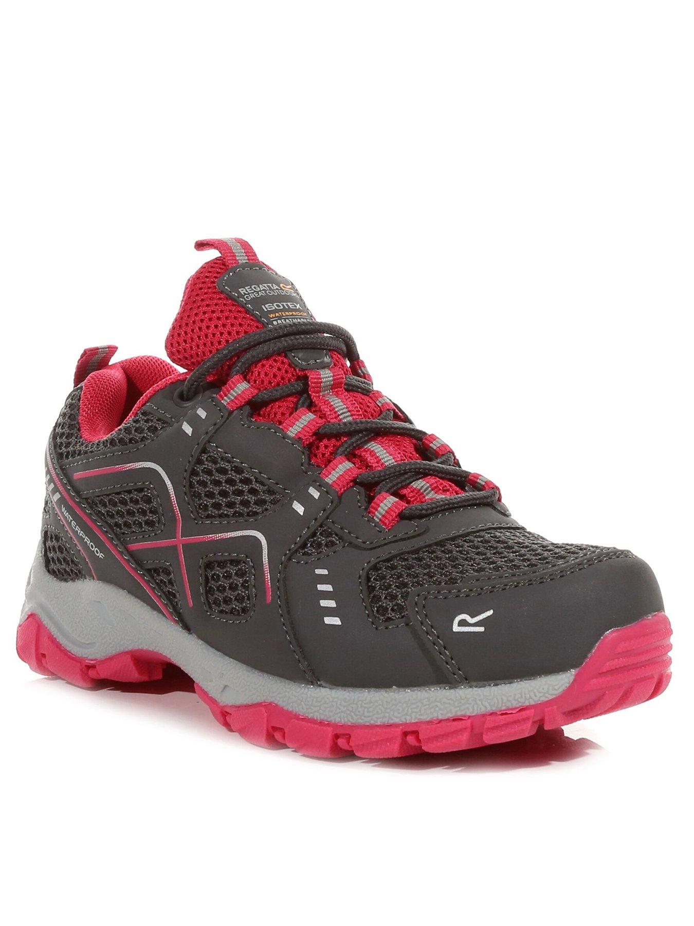 Regatta Vendeavour Junior Walking Shoes - Grey/Pink