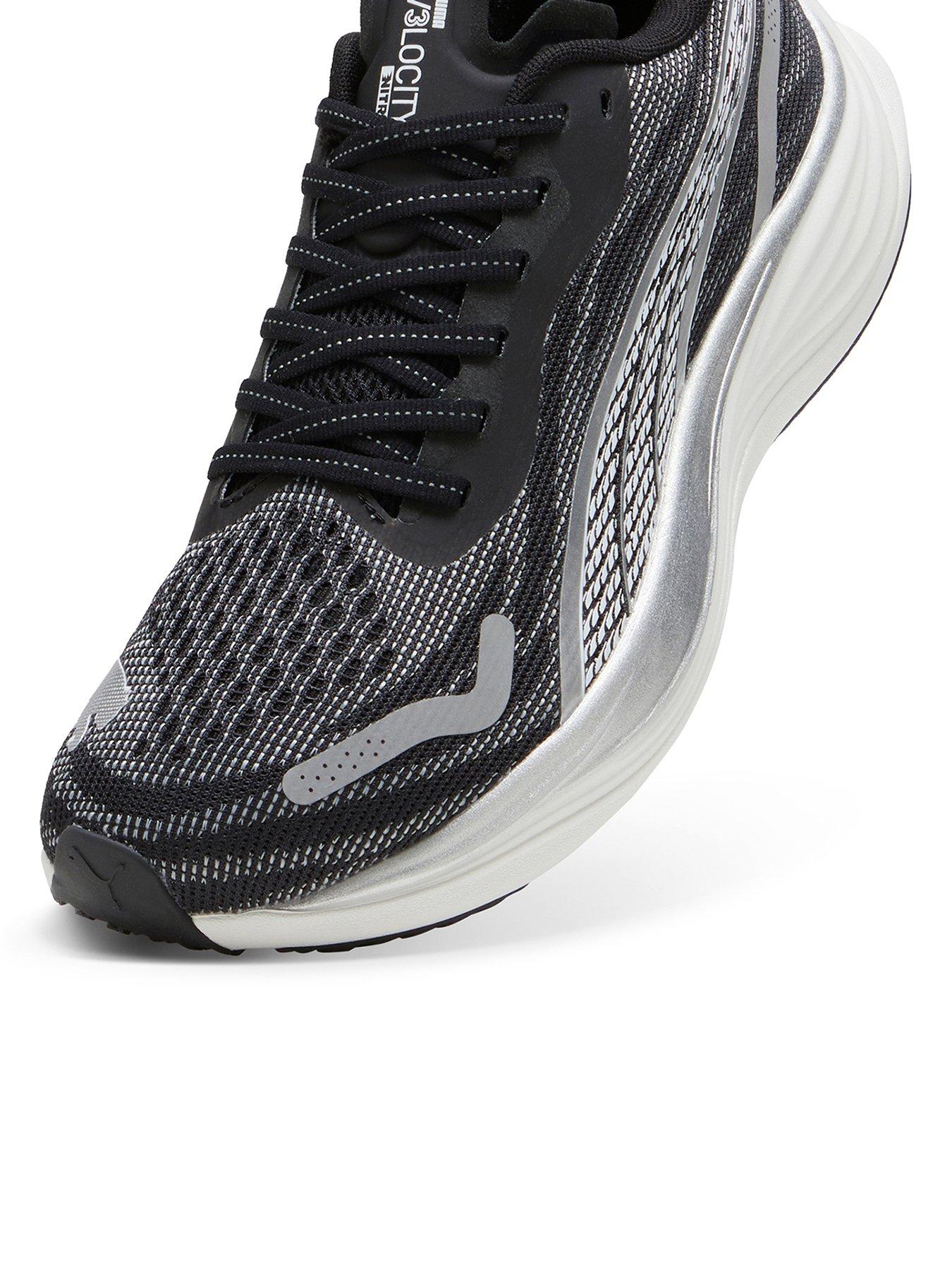  image of puma-mens-running-velocity-nitro-3-trainersnbsp--blackwhite