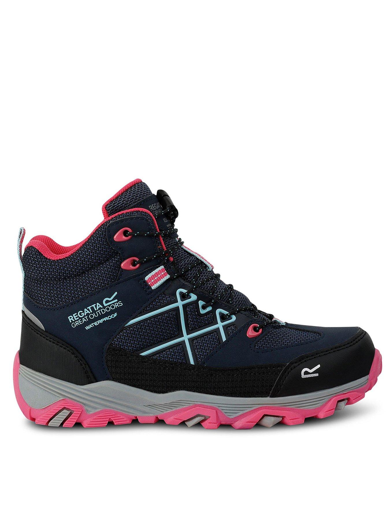  image of regatta-samaris-iii-junior-hiking-boots-navypink