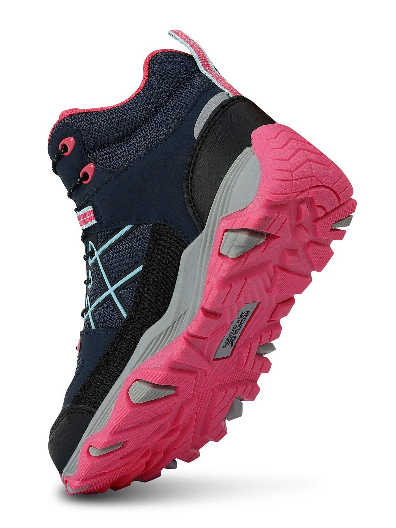  image of regatta-samaris-iii-junior-hiking-boots-navypink