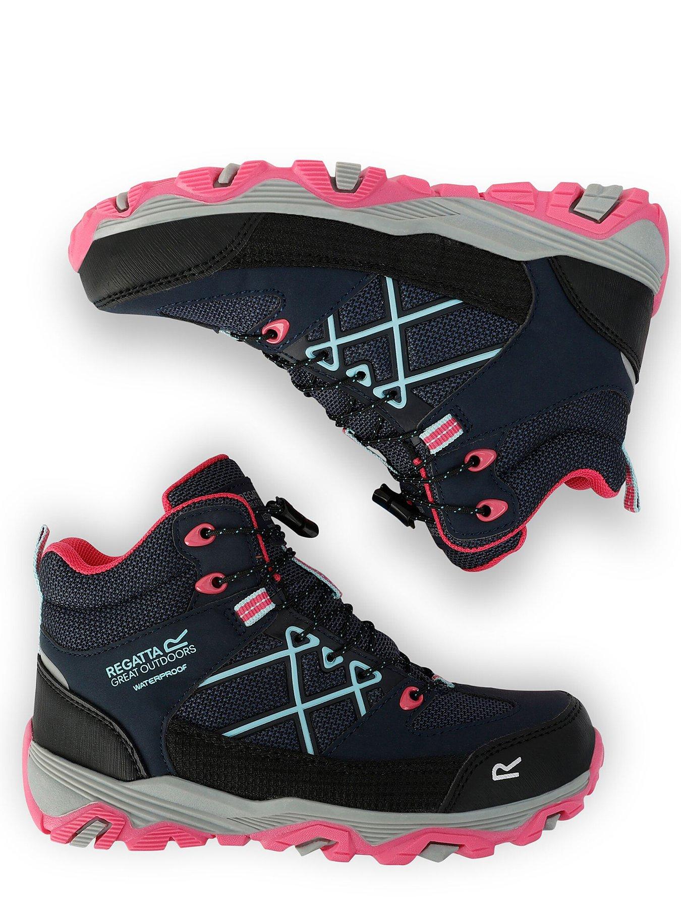  image of regatta-samaris-iii-junior-hiking-boots-navypink
