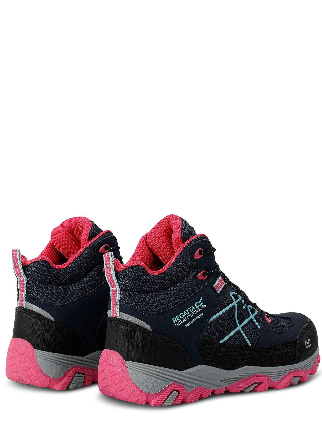  image of regatta-samaris-iii-junior-hiking-boots-navypink