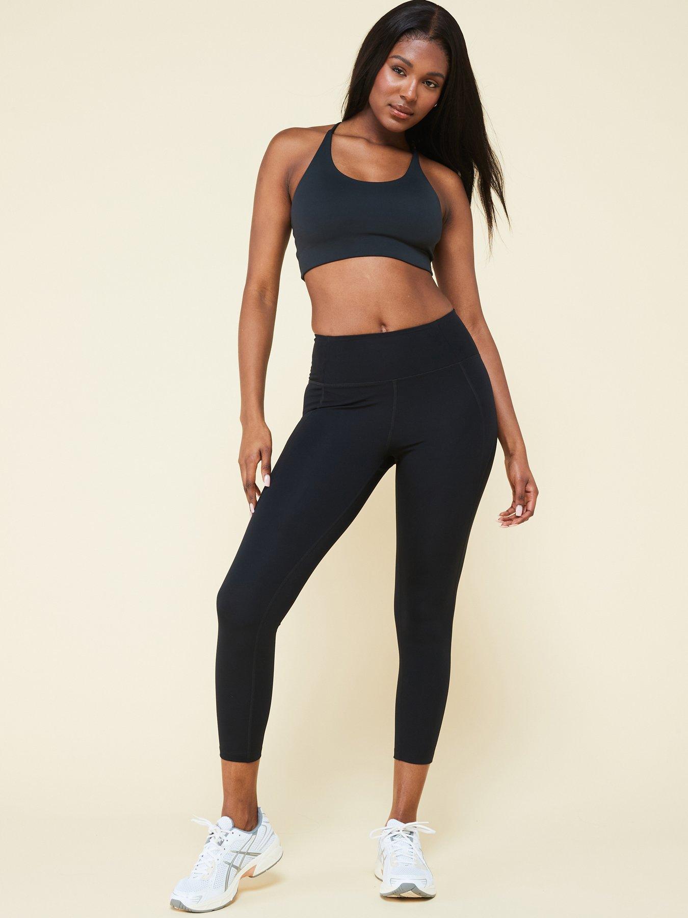 undefined Women's Training Compressive High-Rise 7/8 Leggings - Black