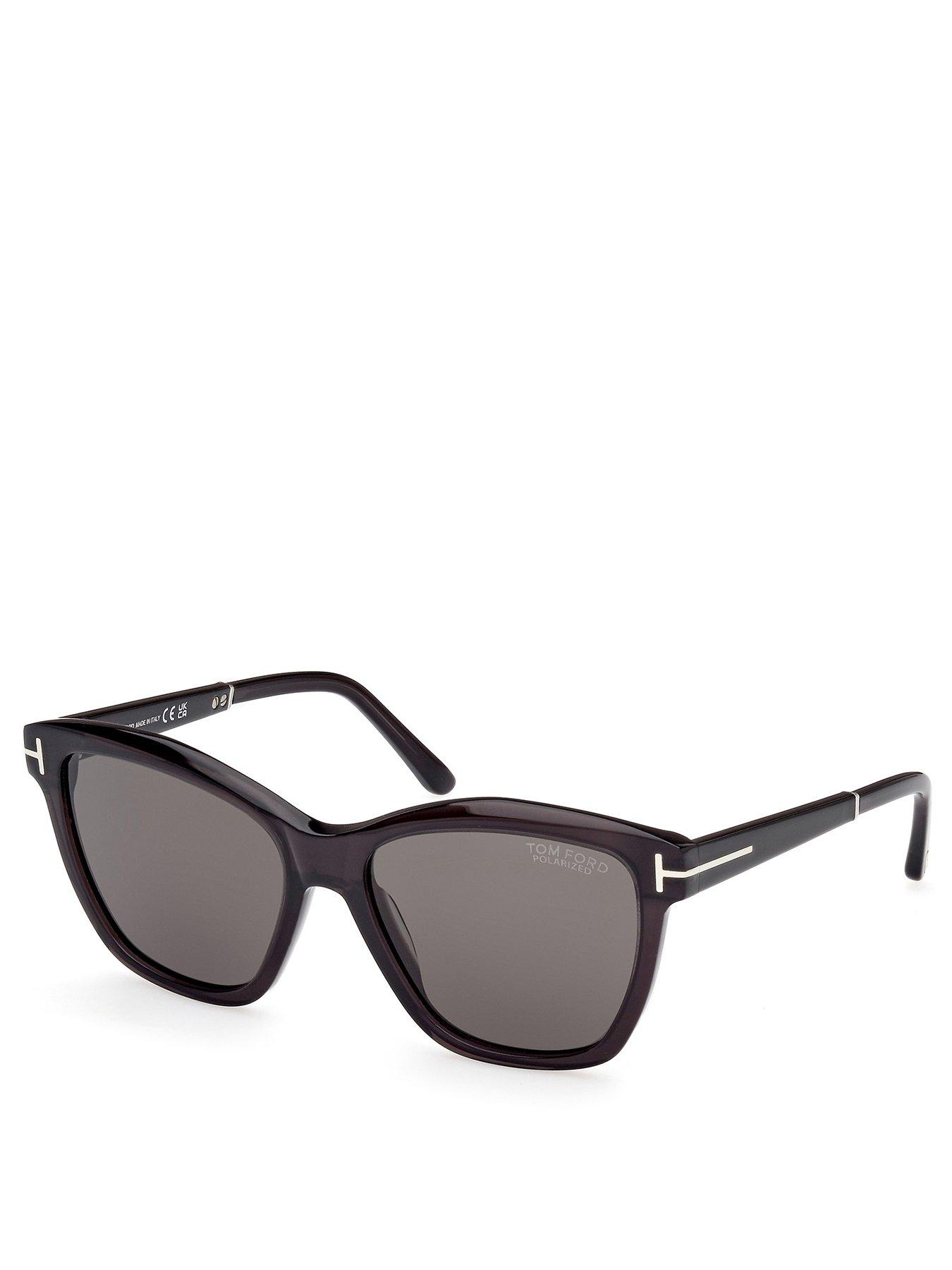 front image of tom-ford-lucia-sunglasses-black