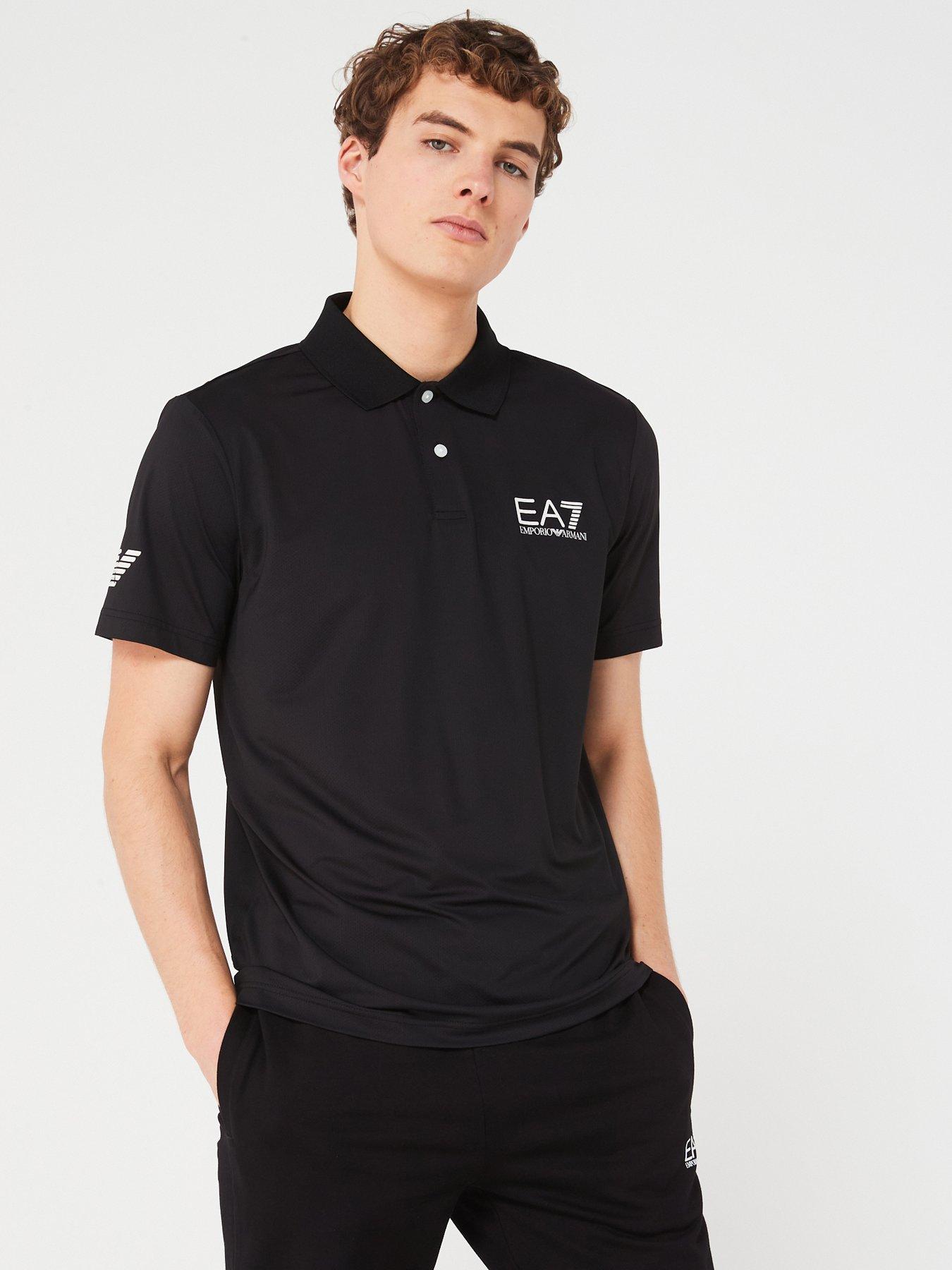 undefined Tennis Polo Shirt - Black