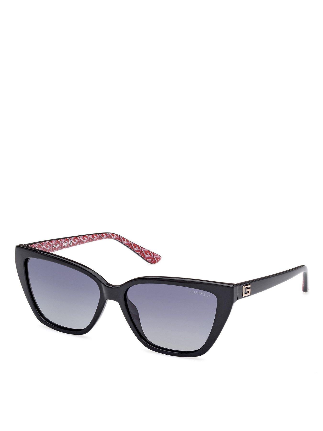 undefined Shiny Black Cateye Sunglasses