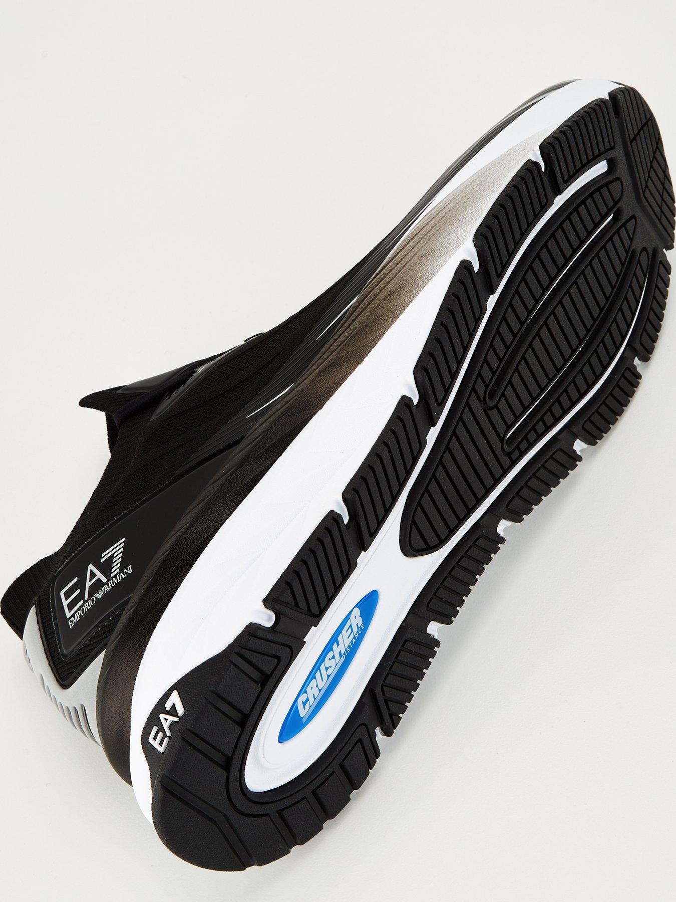 Image 5 of 6 of EA7 Emporio Armani Crusher Sonic Knit Trainer - Black/Silver