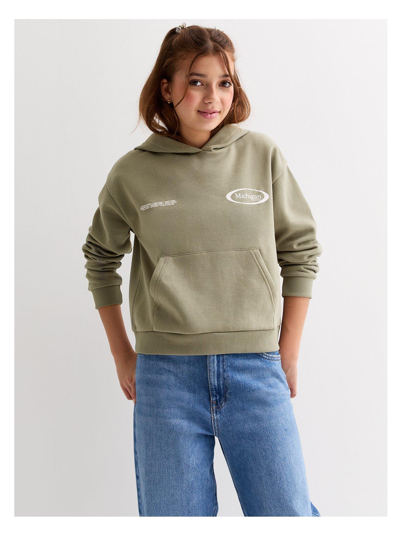 Girls khaki clearance hoodie