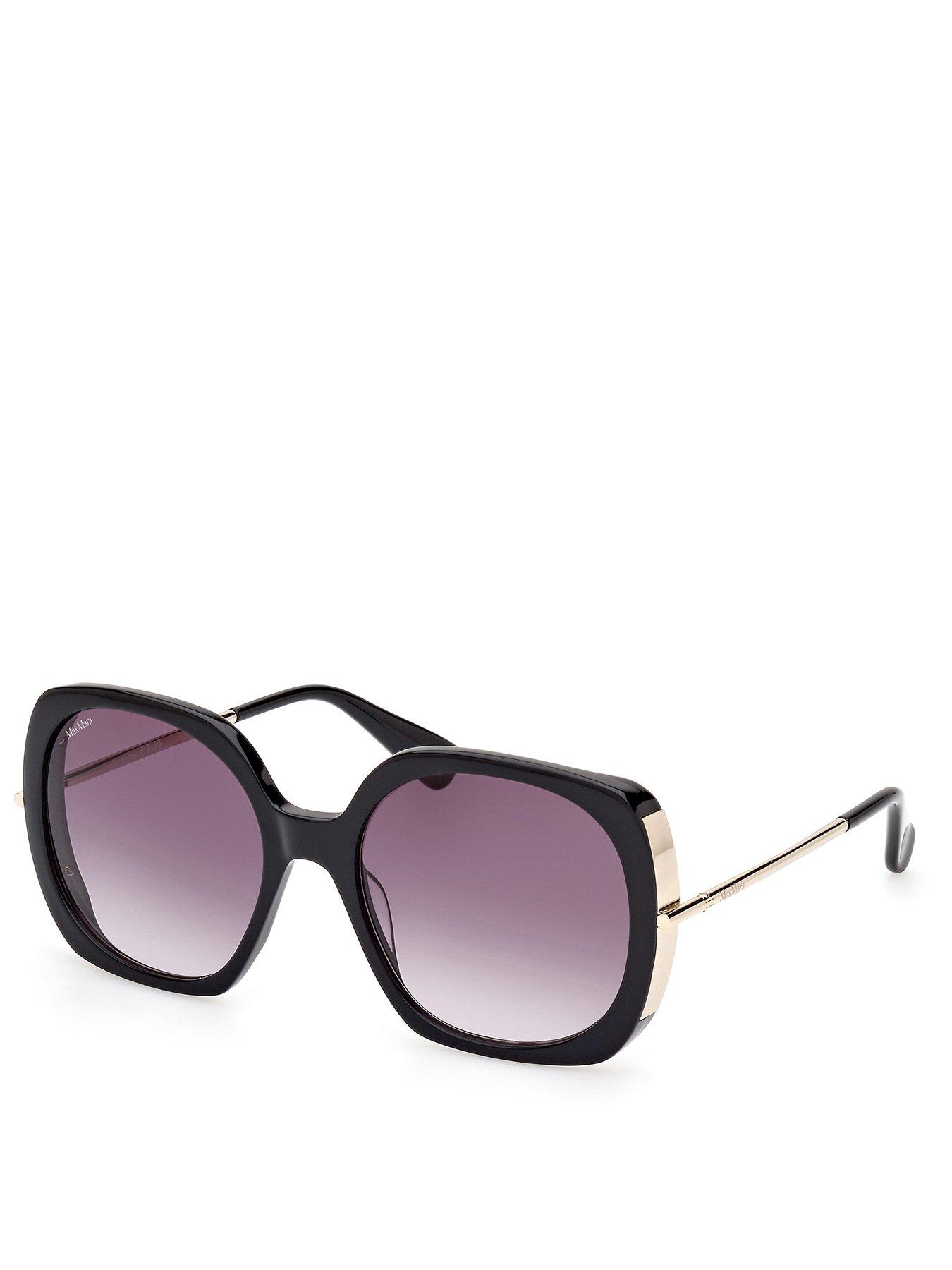 undefined Shiny Black Butterfly Sunglasses