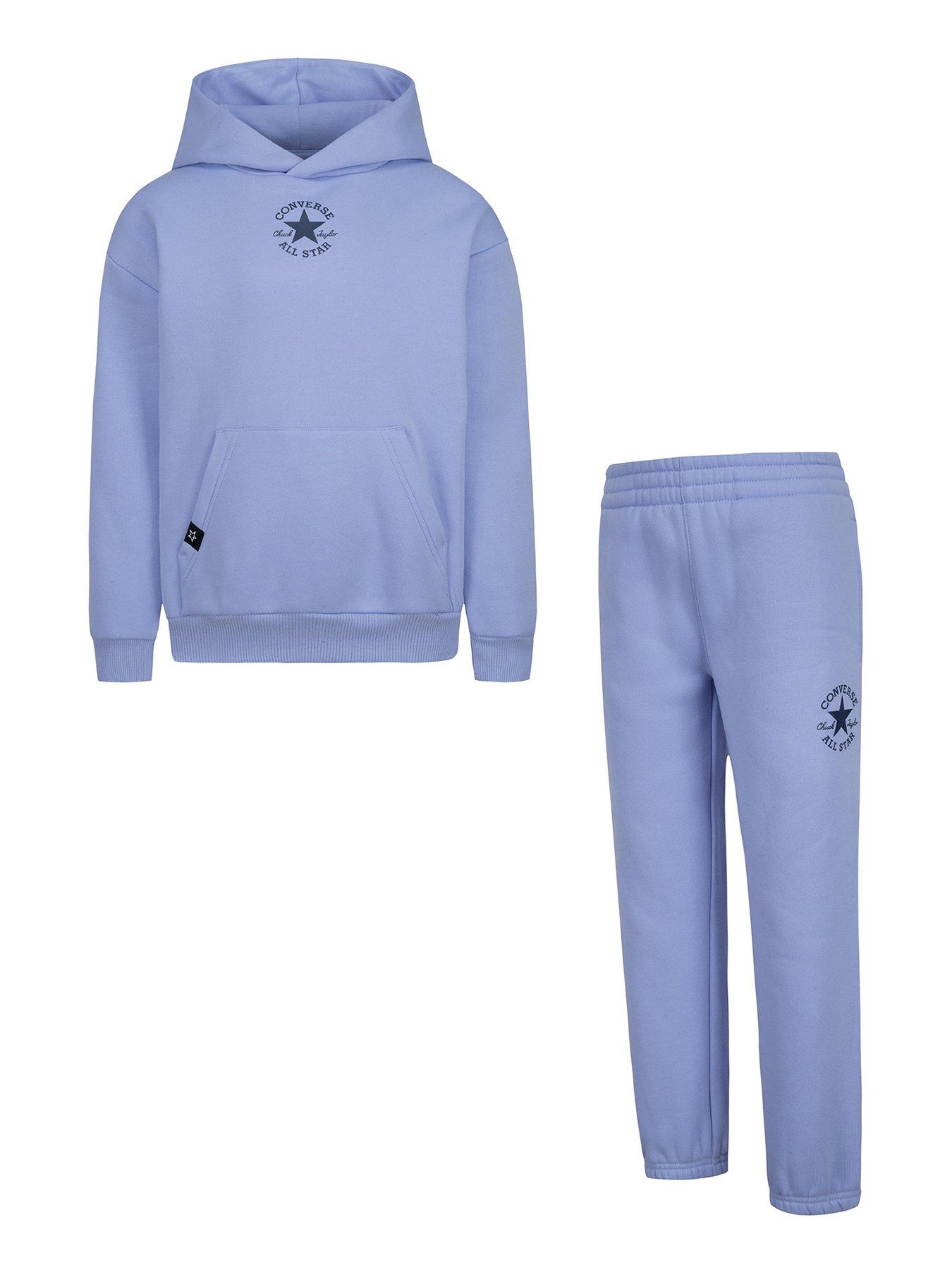 Nike Kids Boys Colour Block Overhead Hoodie And Jogger Set Khaki littlewoods