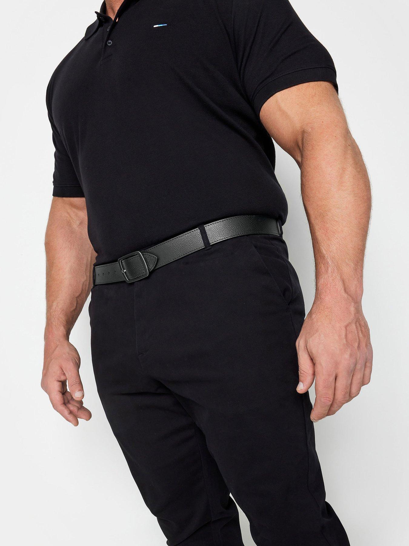  image of badrhino-leather-belt-black
