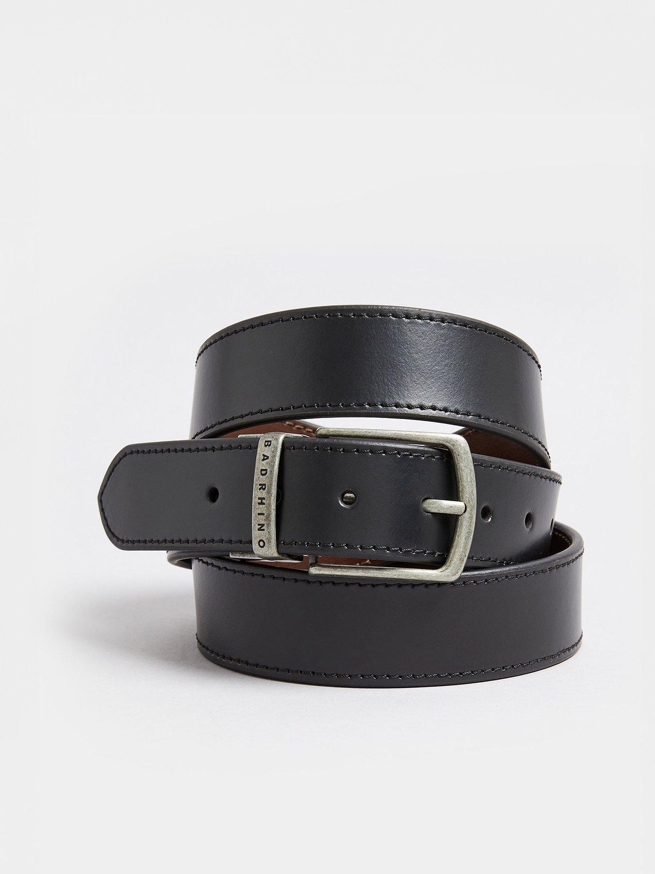 Image 1 of 3 of BadRhino Reversible Leather Belt -&nbsp;Black