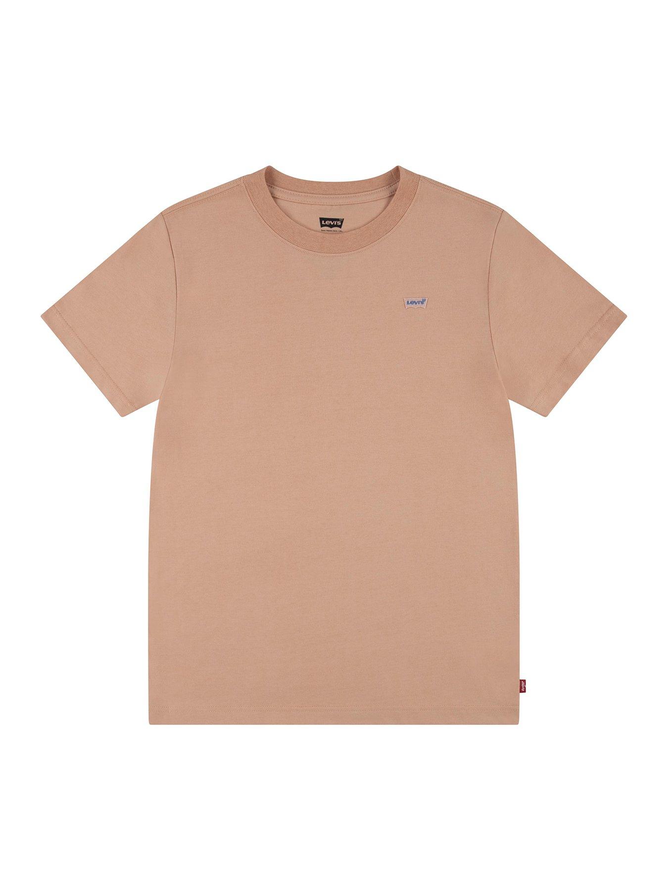 Levi s Boys Batwing Chest Hit Short Sleeve T Shirt Peach Bloom littlewoods
