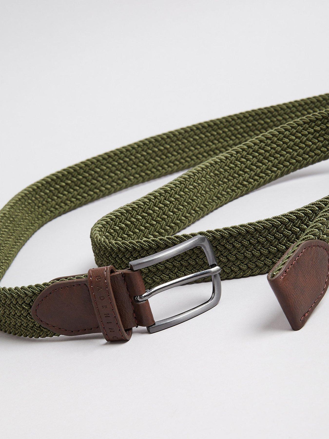  image of badrhino-rhino-flex-elastic-woven-belt-khaki