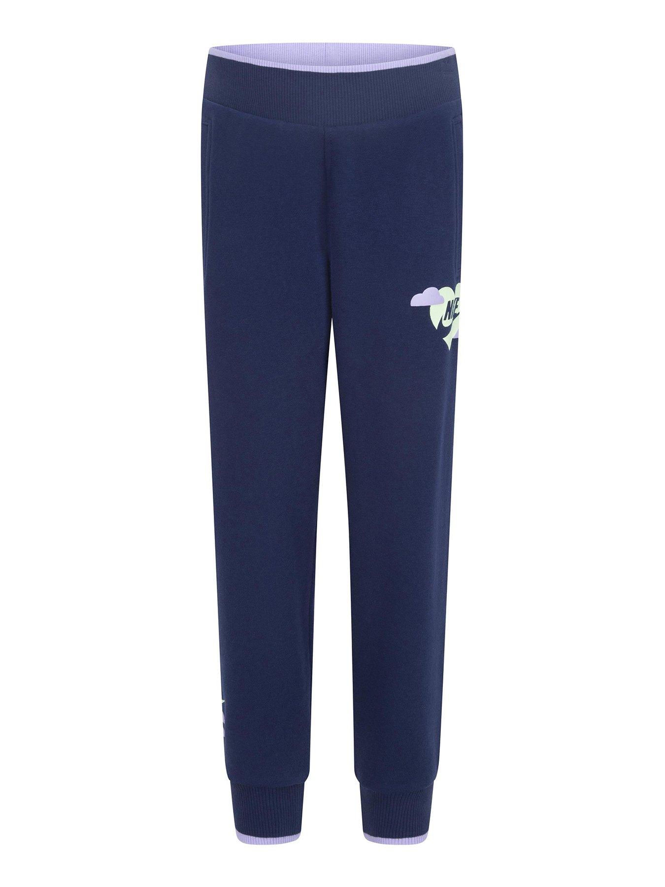 undefined Kids Girls Sweet Swoosh Jogger - Navy