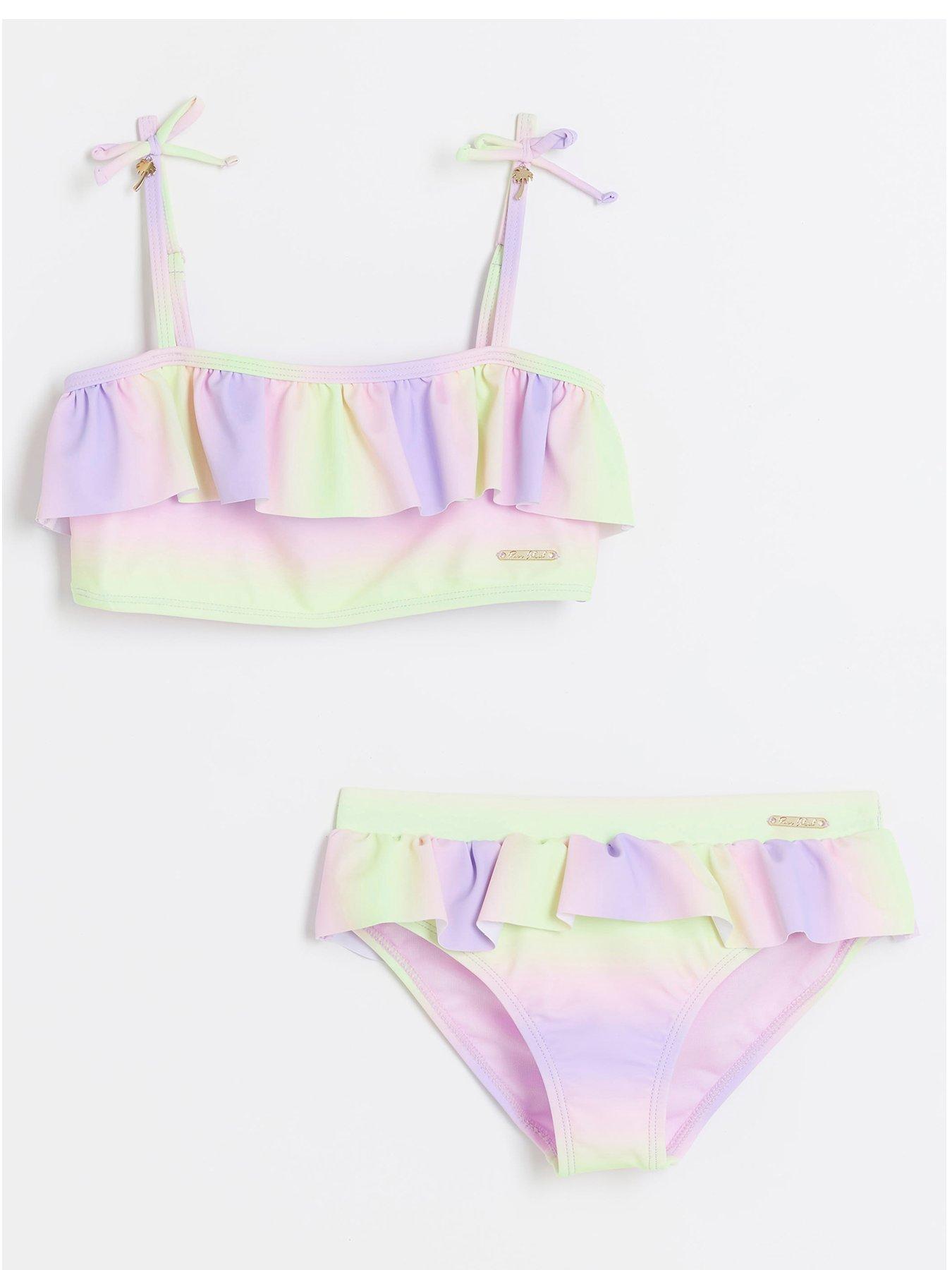 Tommy Hilfiger Girls Bralette Swim Set - Botanical Pink