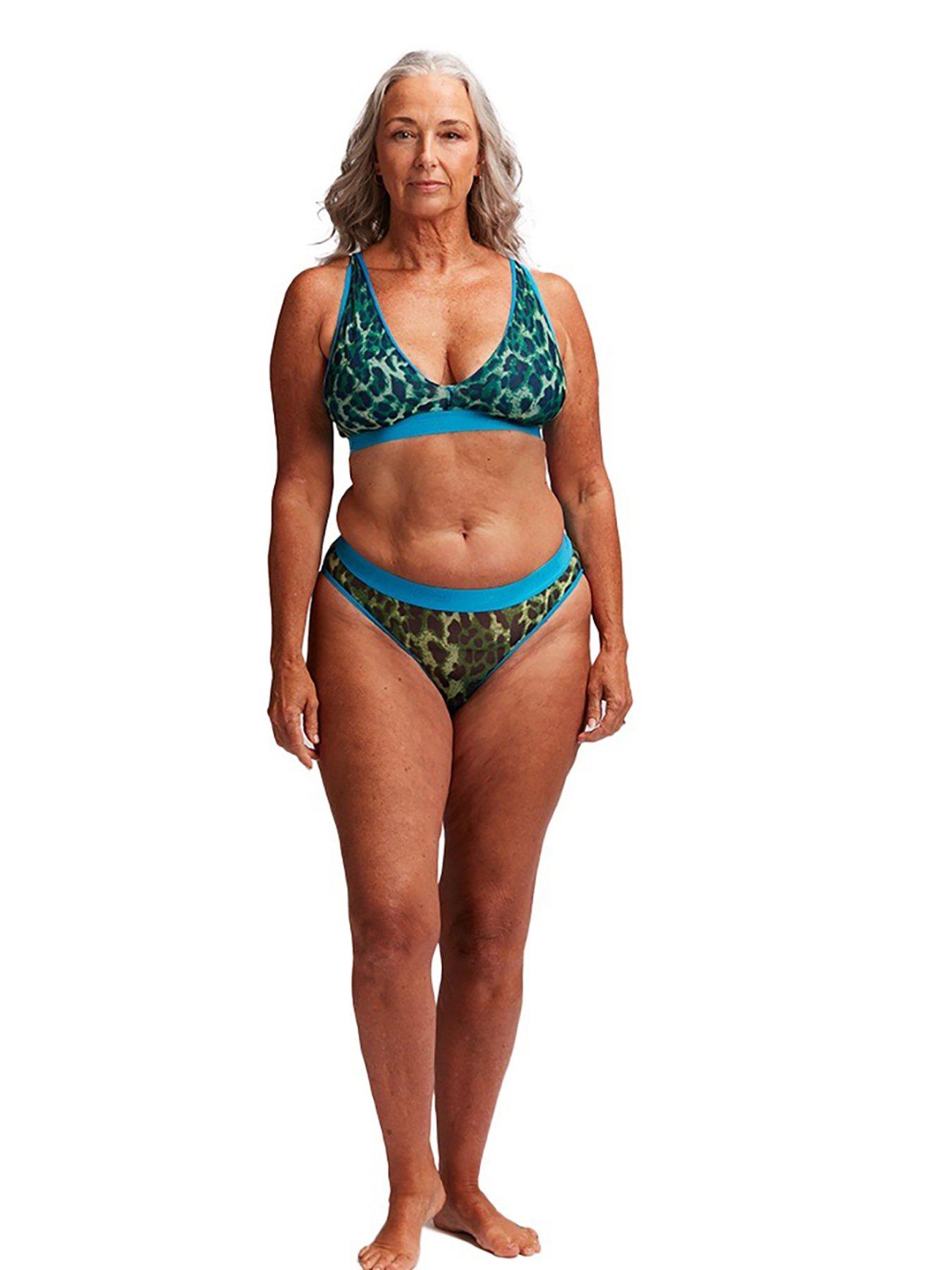 undefined Mesh Brief - Green Leopard
