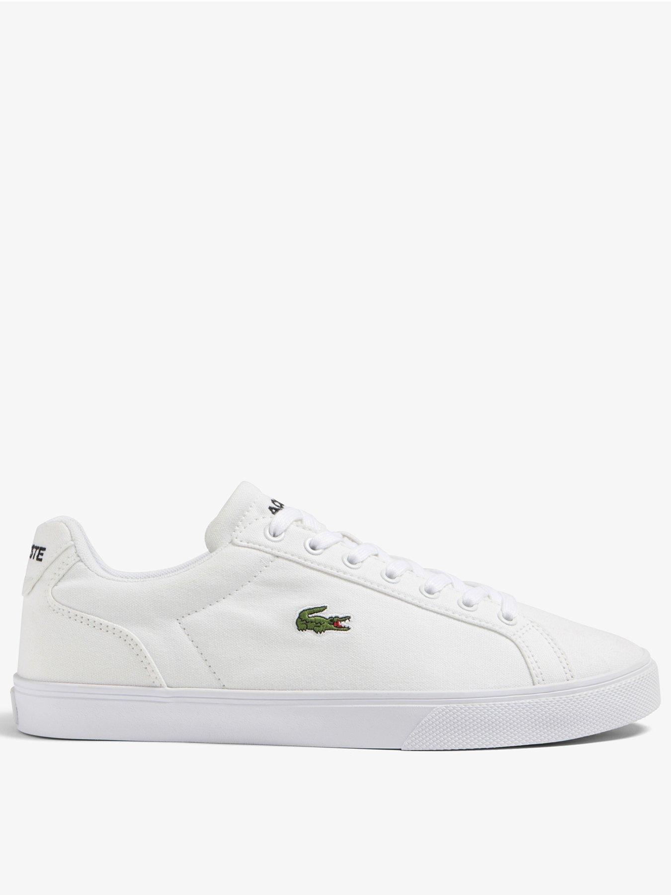 Lacoste Backcourt Canvas Trainer White littlewoods