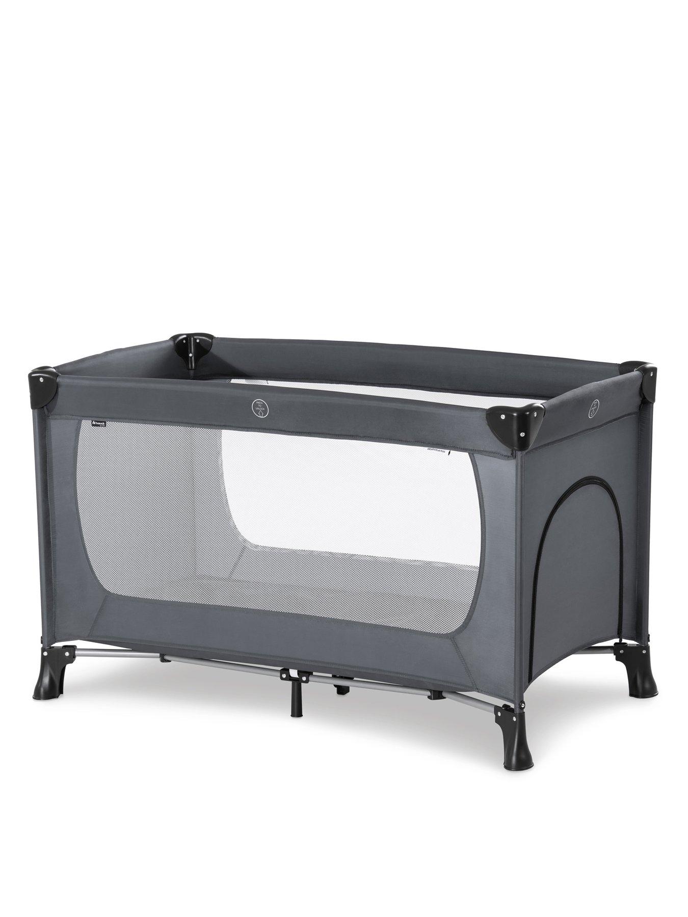 Hauck Dream N Play Plus Travel Cot- Grey Littlewoods - Main Image