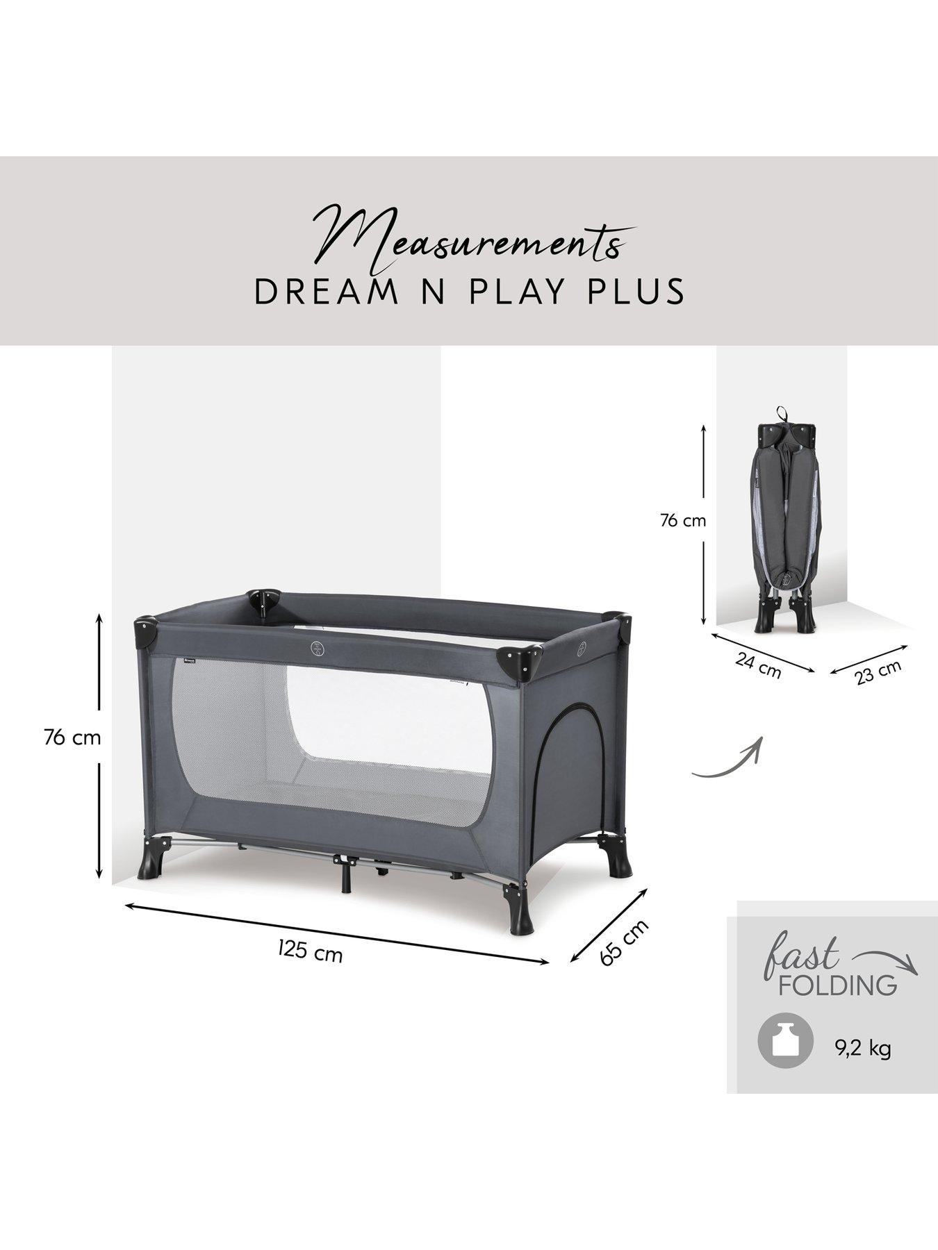 Image 6 of 7 of Hauck Dream N Play Plus Travel Cot- Grey