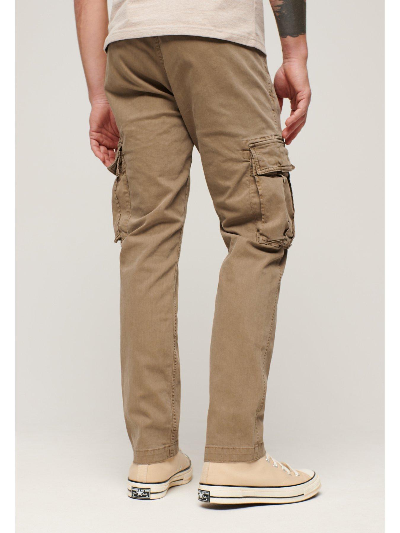 image of superdry-core-cargo-trousers-light-brown