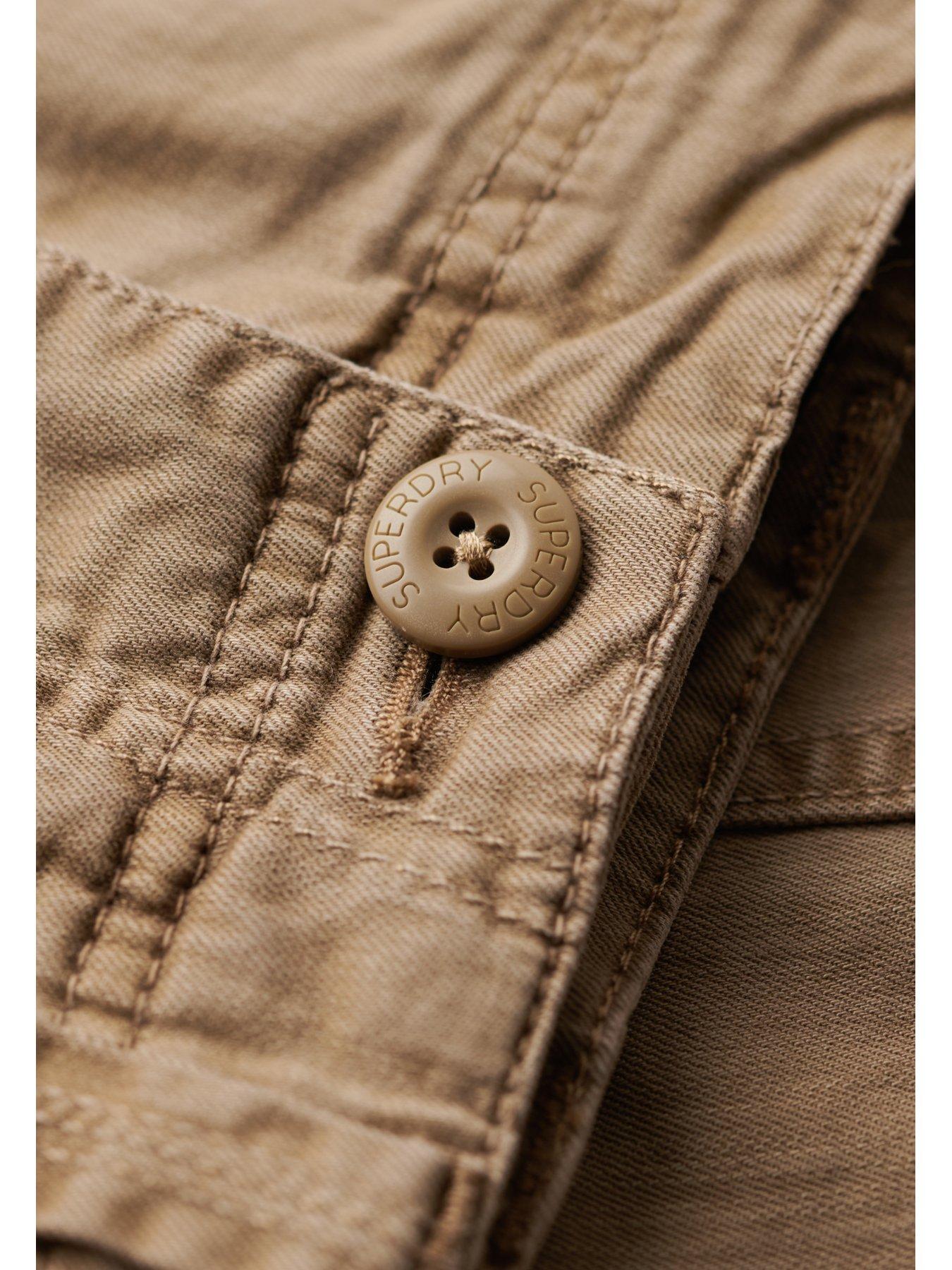  image of superdry-core-cargo-trousers-light-brown