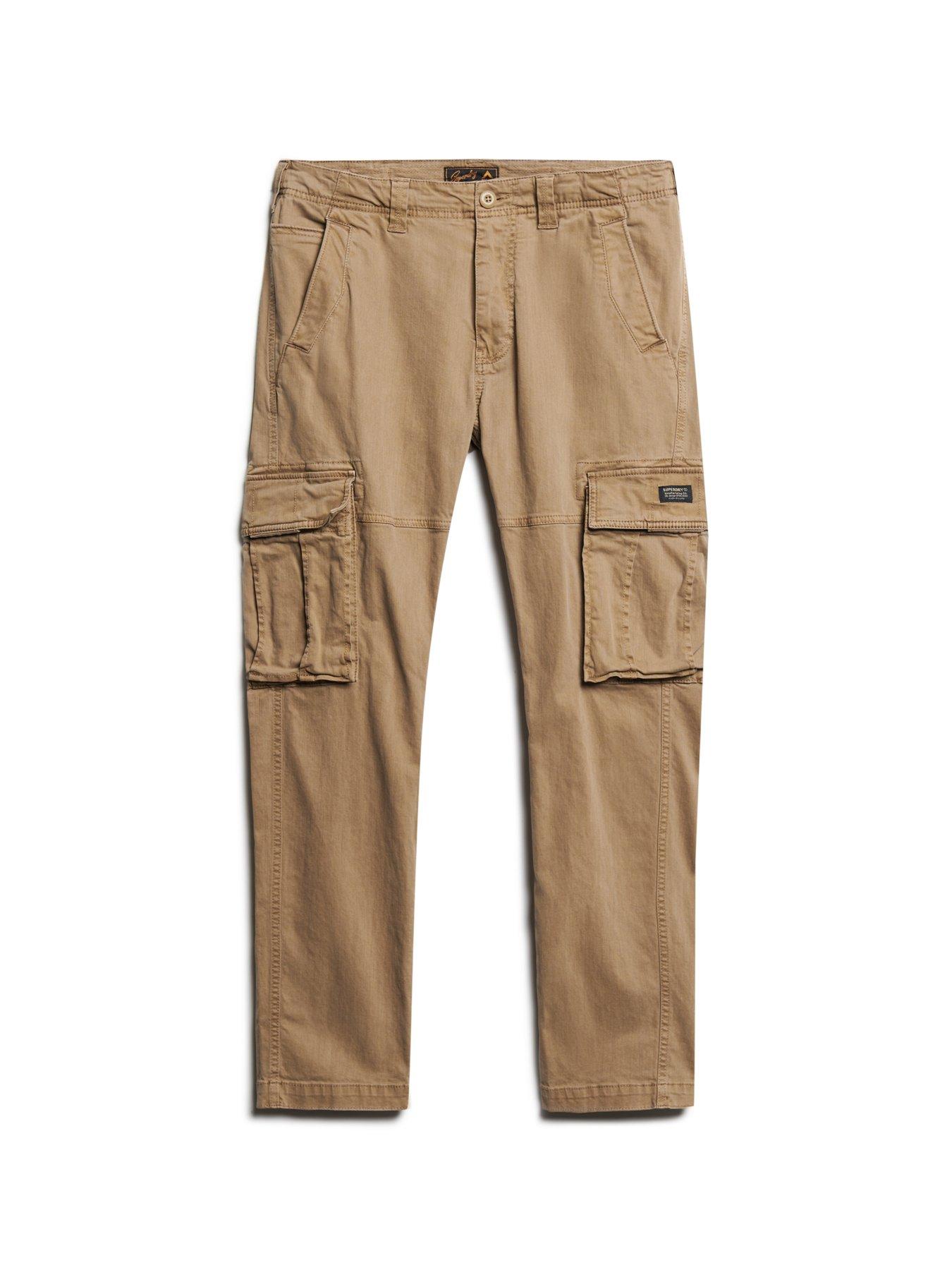  image of superdry-core-cargo-trousers-light-brown