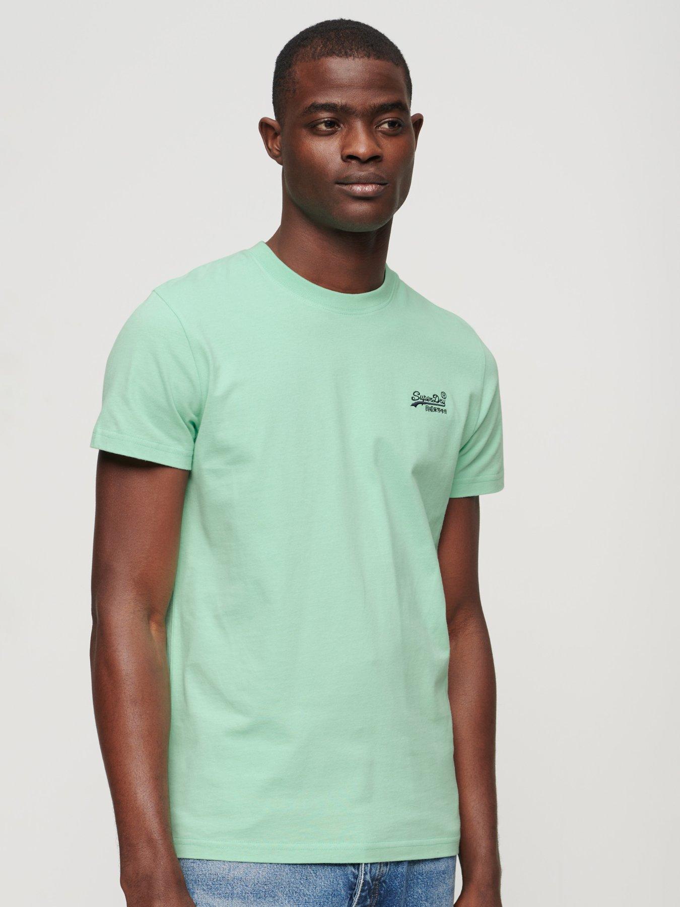 Superdry Essential Logo Embroidered T-Shirt - Light Green